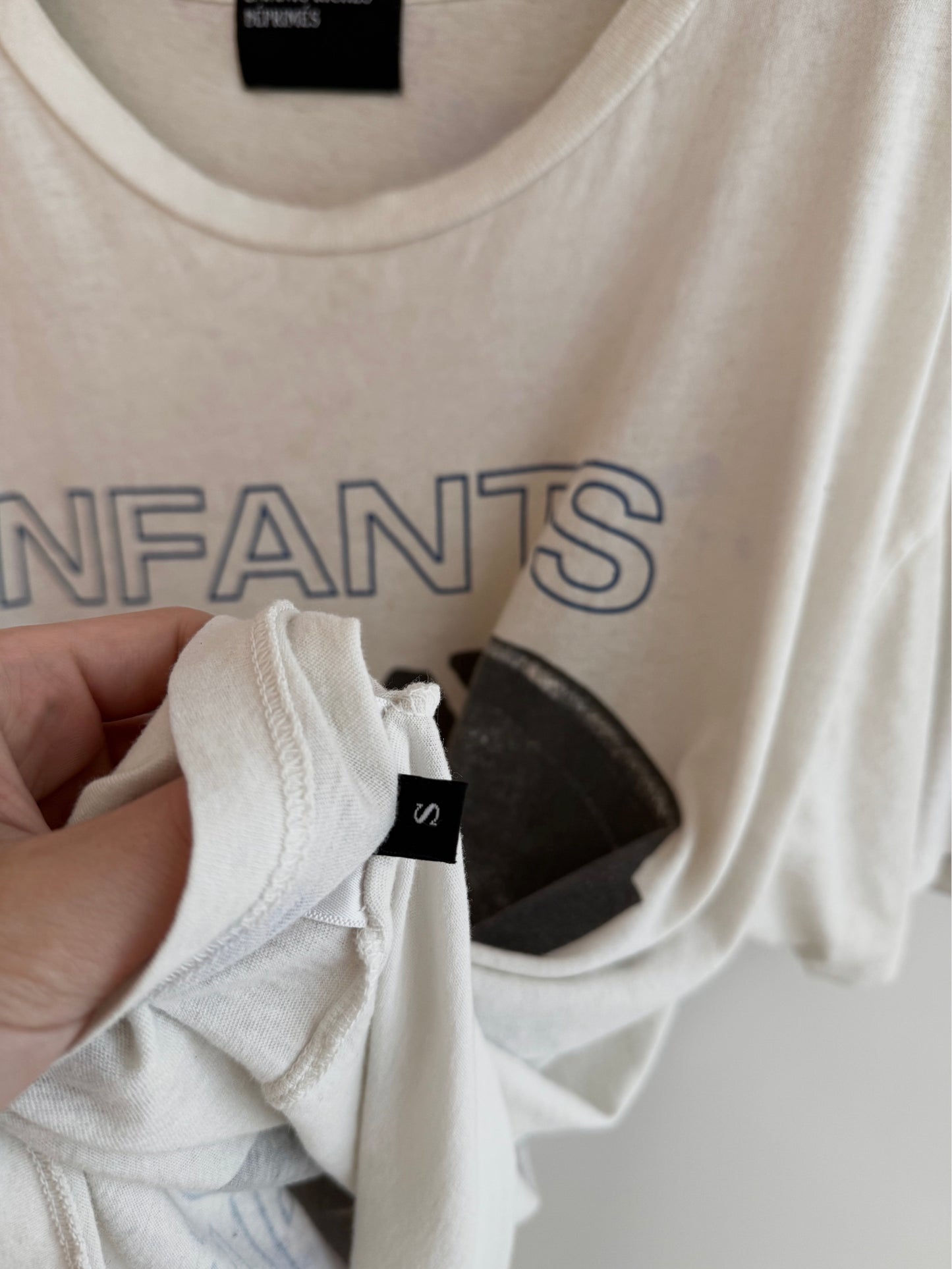 Enfants Riches Deprimes Off-White Girl Torn T Shirt