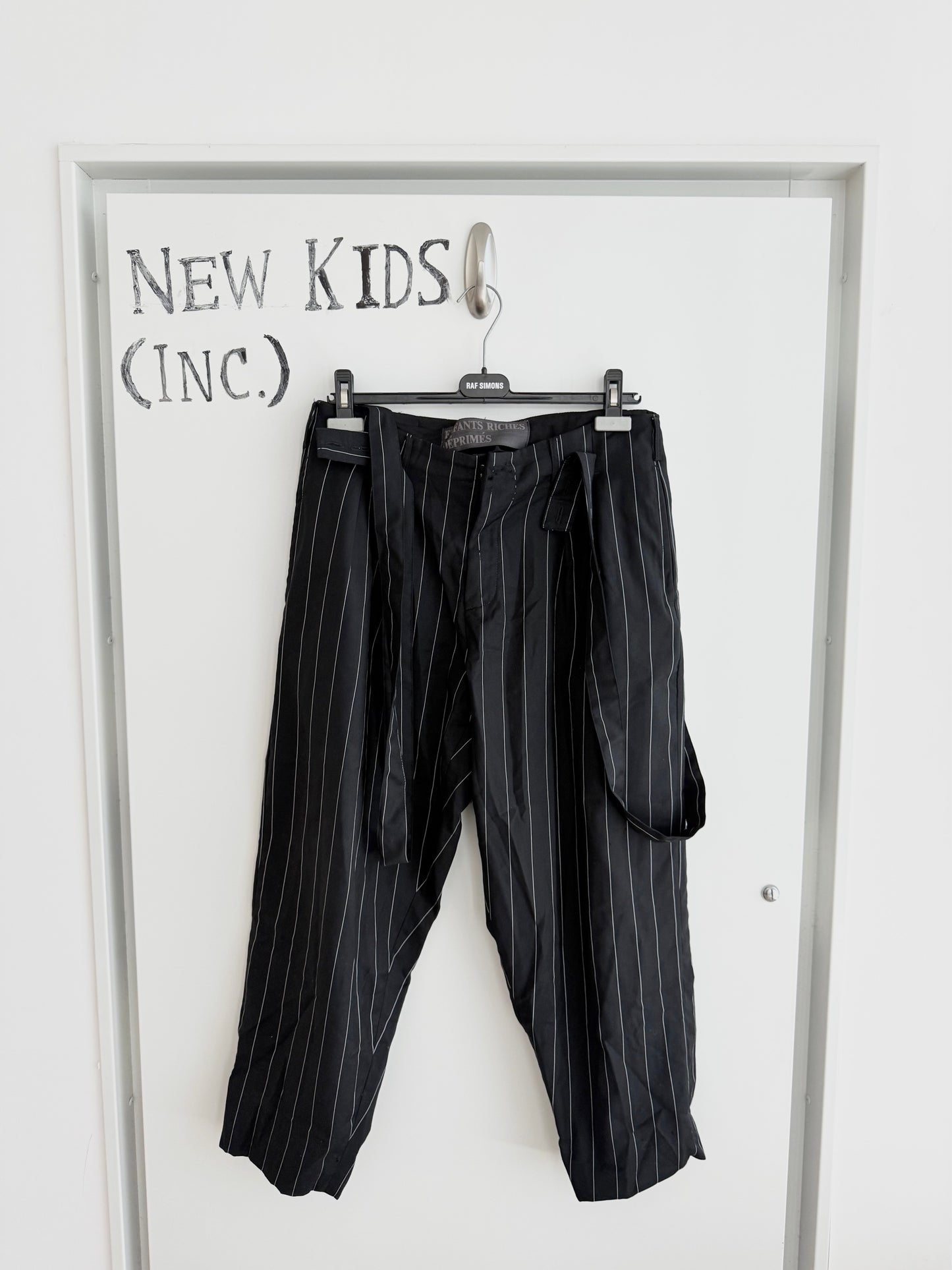 Enfants Riches Deprimes Pinstripe Wool Suspender Pants