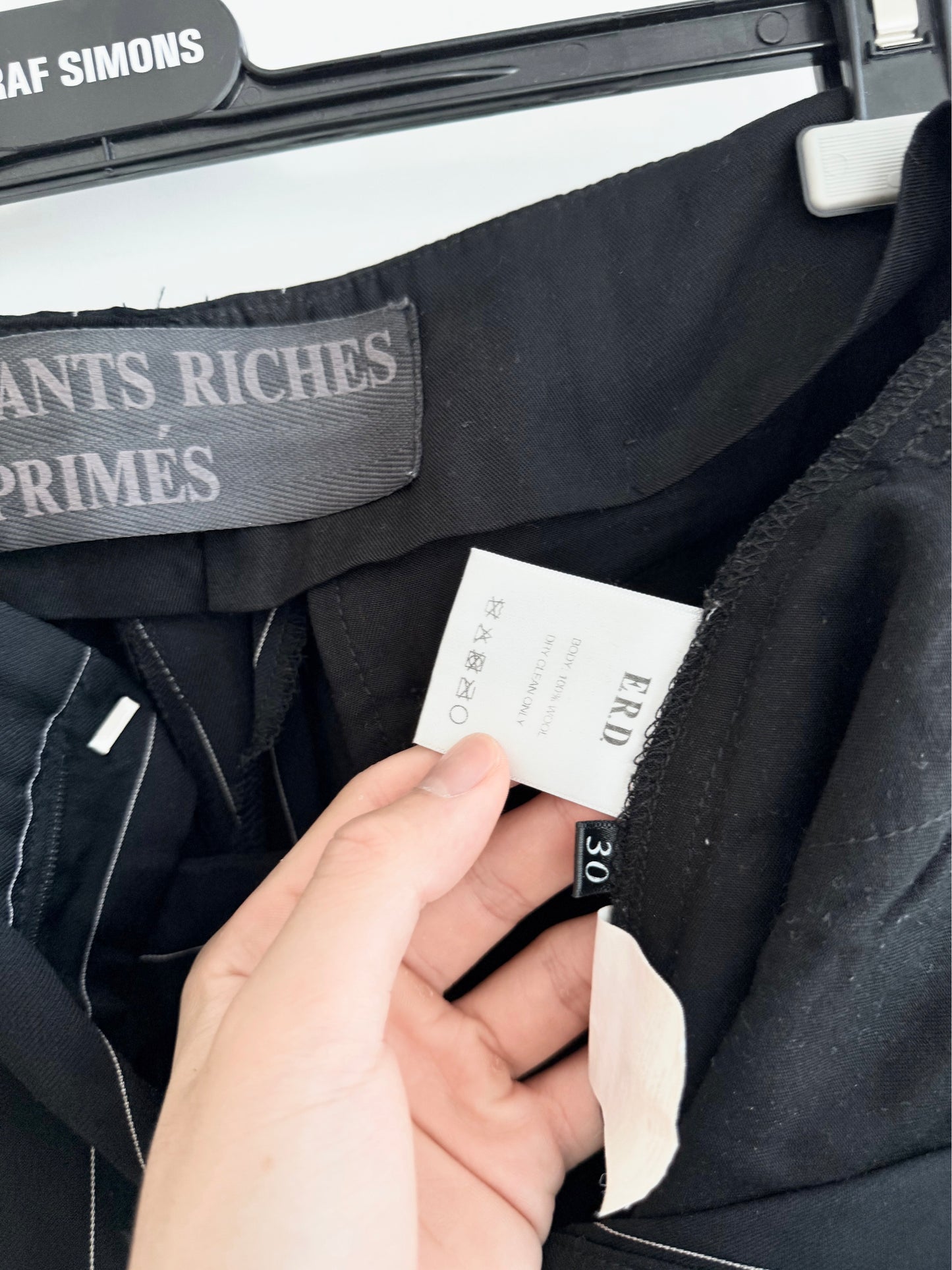 Enfants Riches Deprimes Pinstripe Wool Suspender Pants