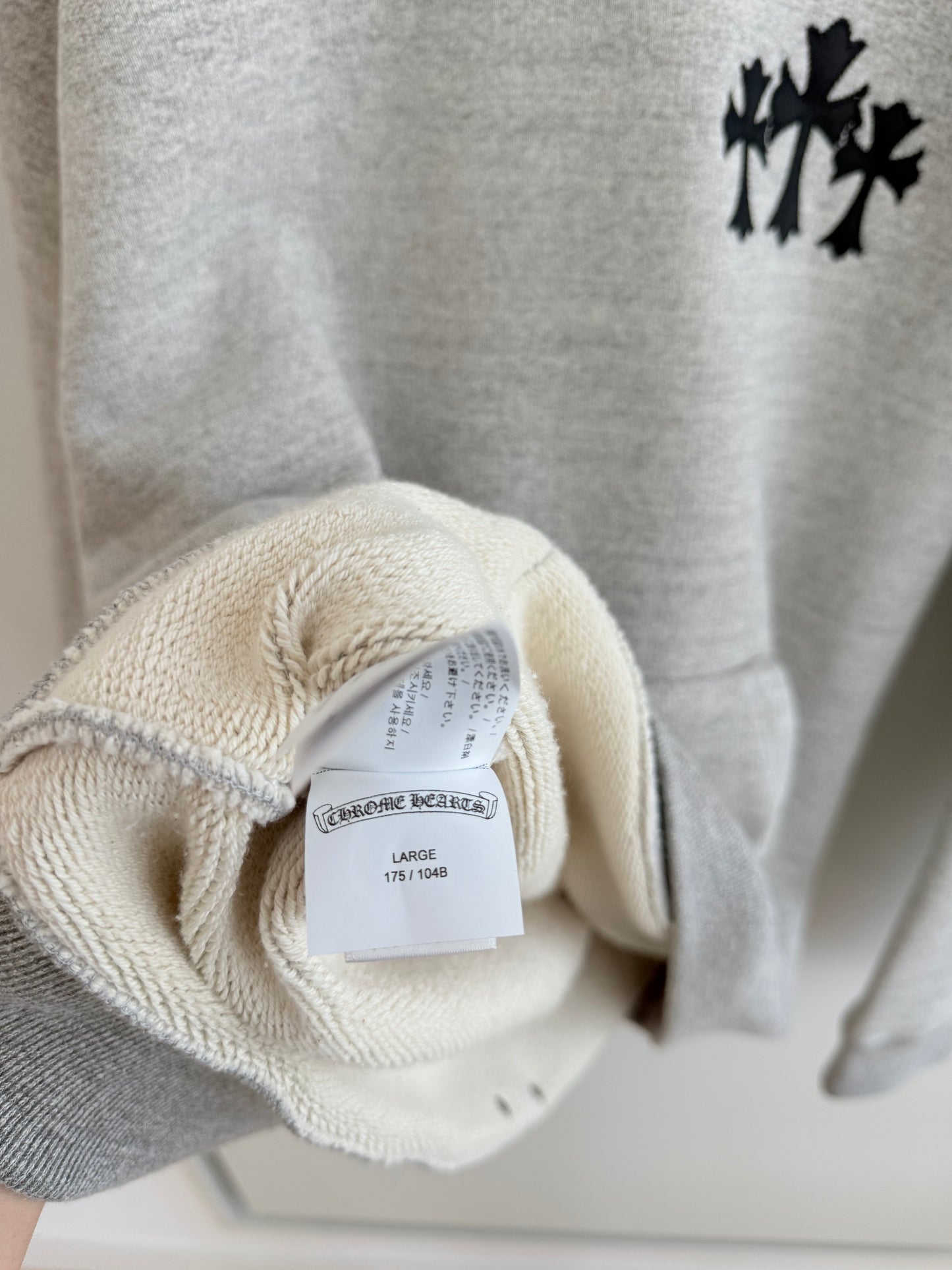 Chrome Hearts triple Cross Patched Hoodie