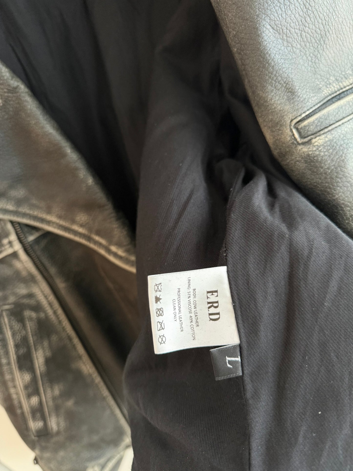 Enfants Riches Deprimes Tabac Rat Biker Leather Jacket