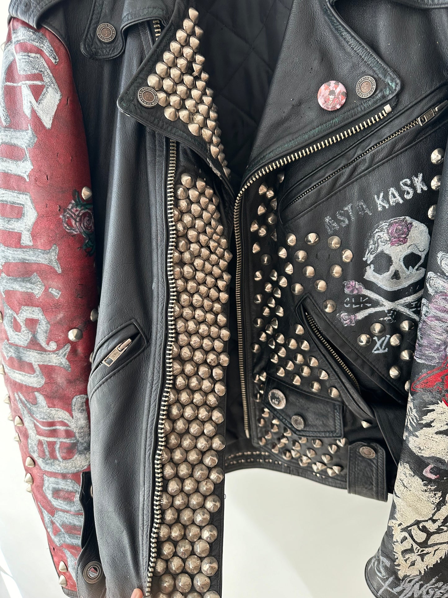 Enfants Riches Deprimes Hand Printed Punk Jacket