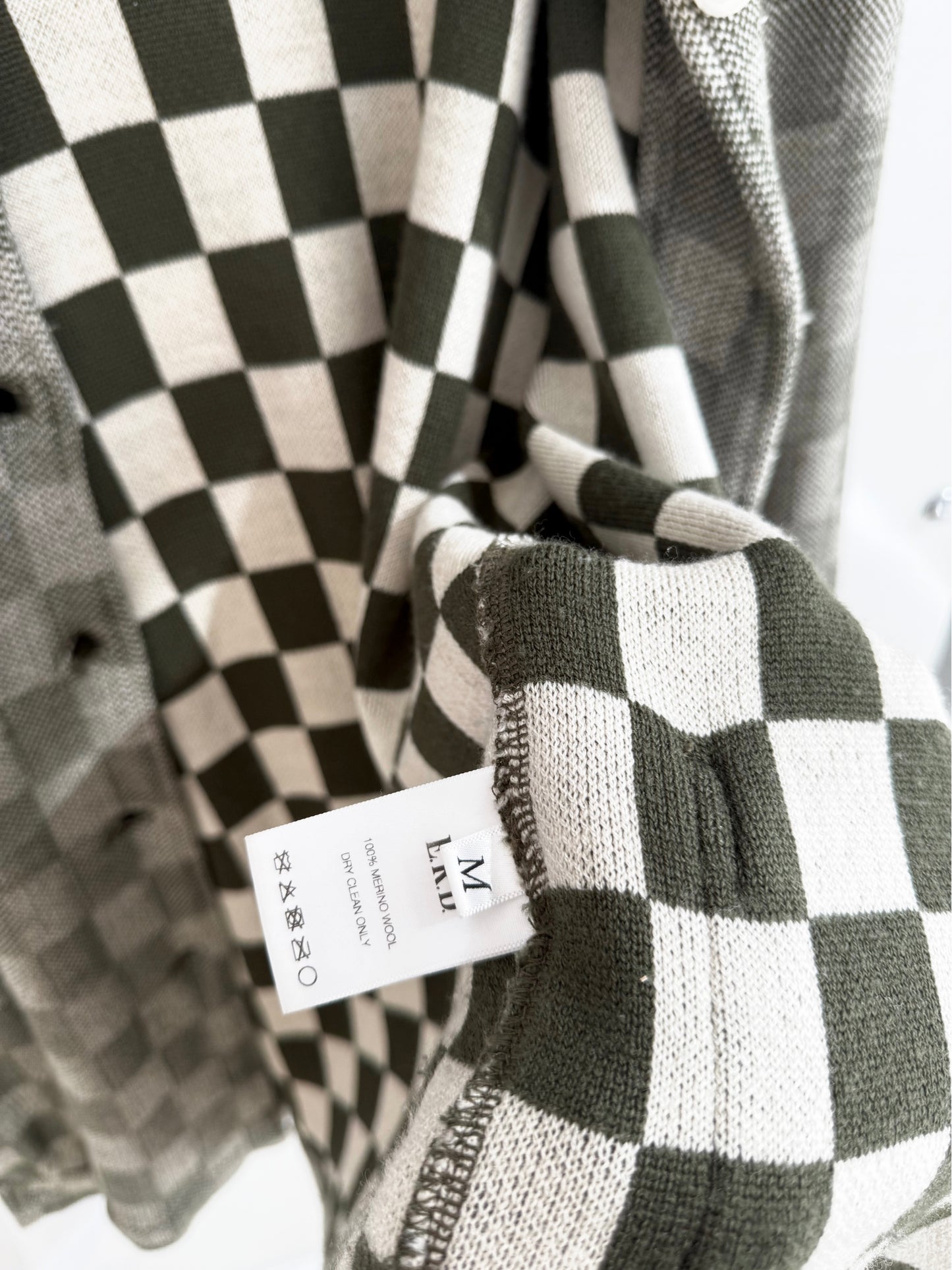 Enfants Riches Deprimes Chessboard Wool Jacket