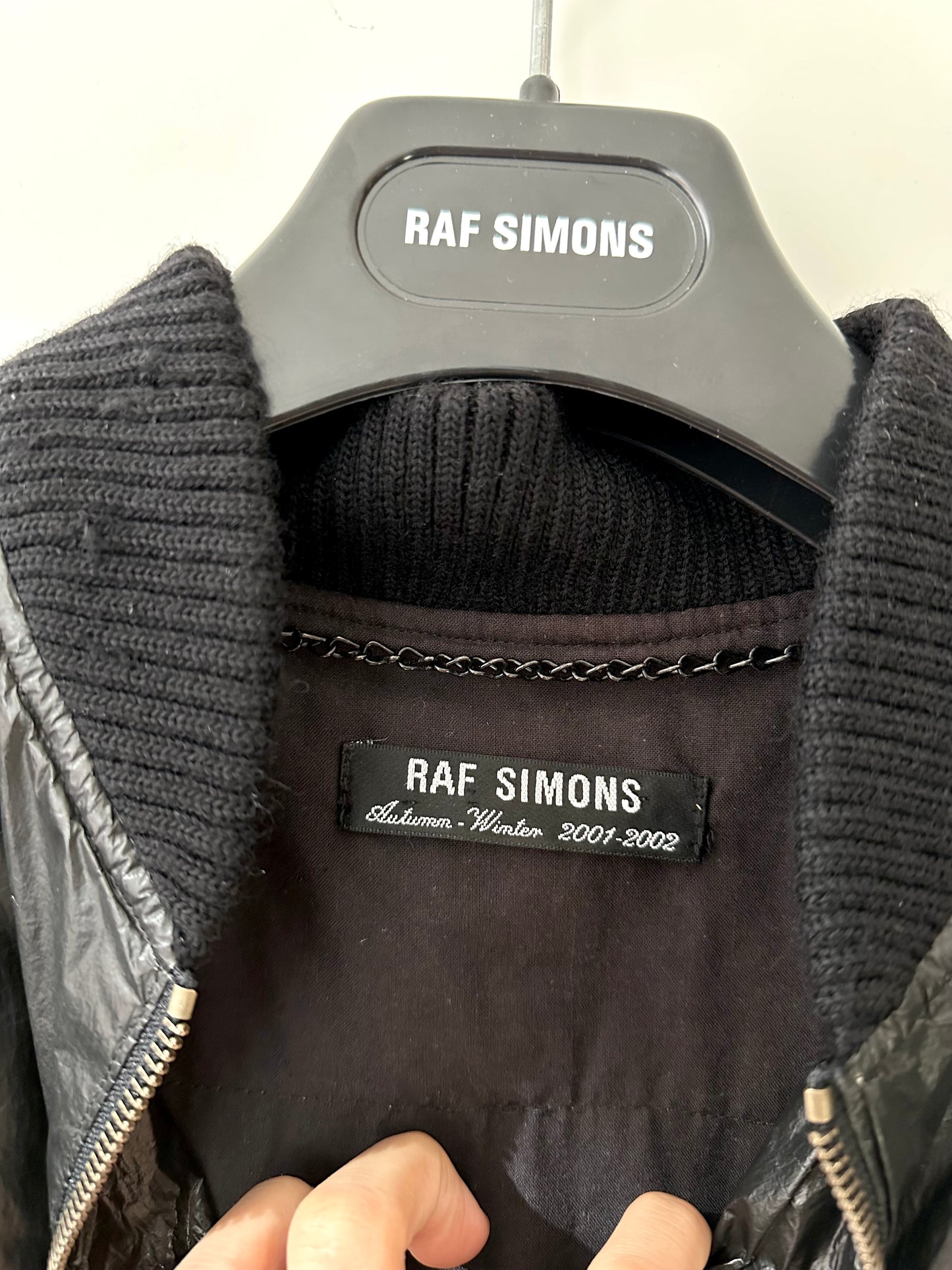 Raf Simons Riot Riot Riot Patched Police Bomber Jacket