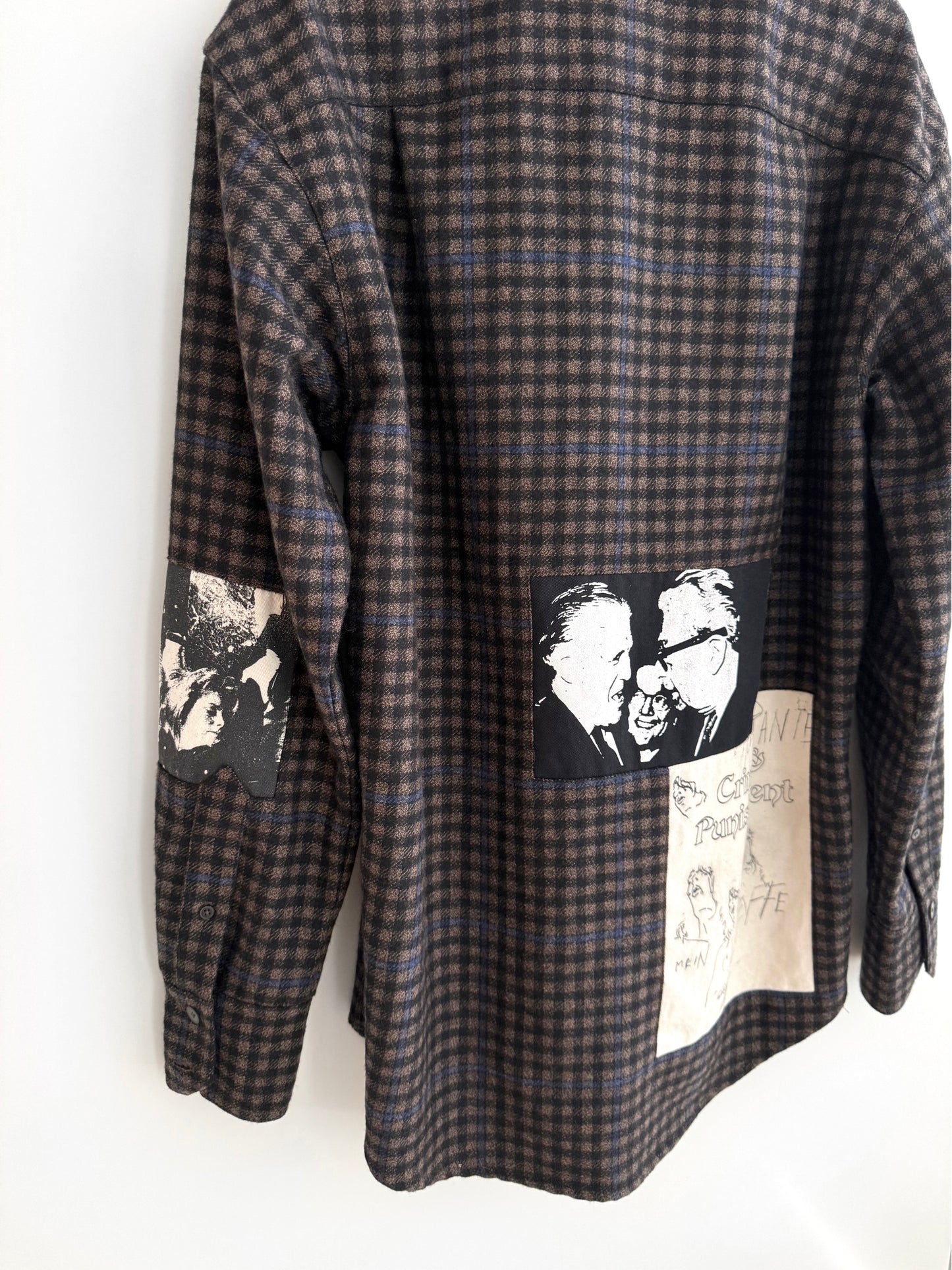 Enfants Riches Deprimes Patched Flannel Shirt