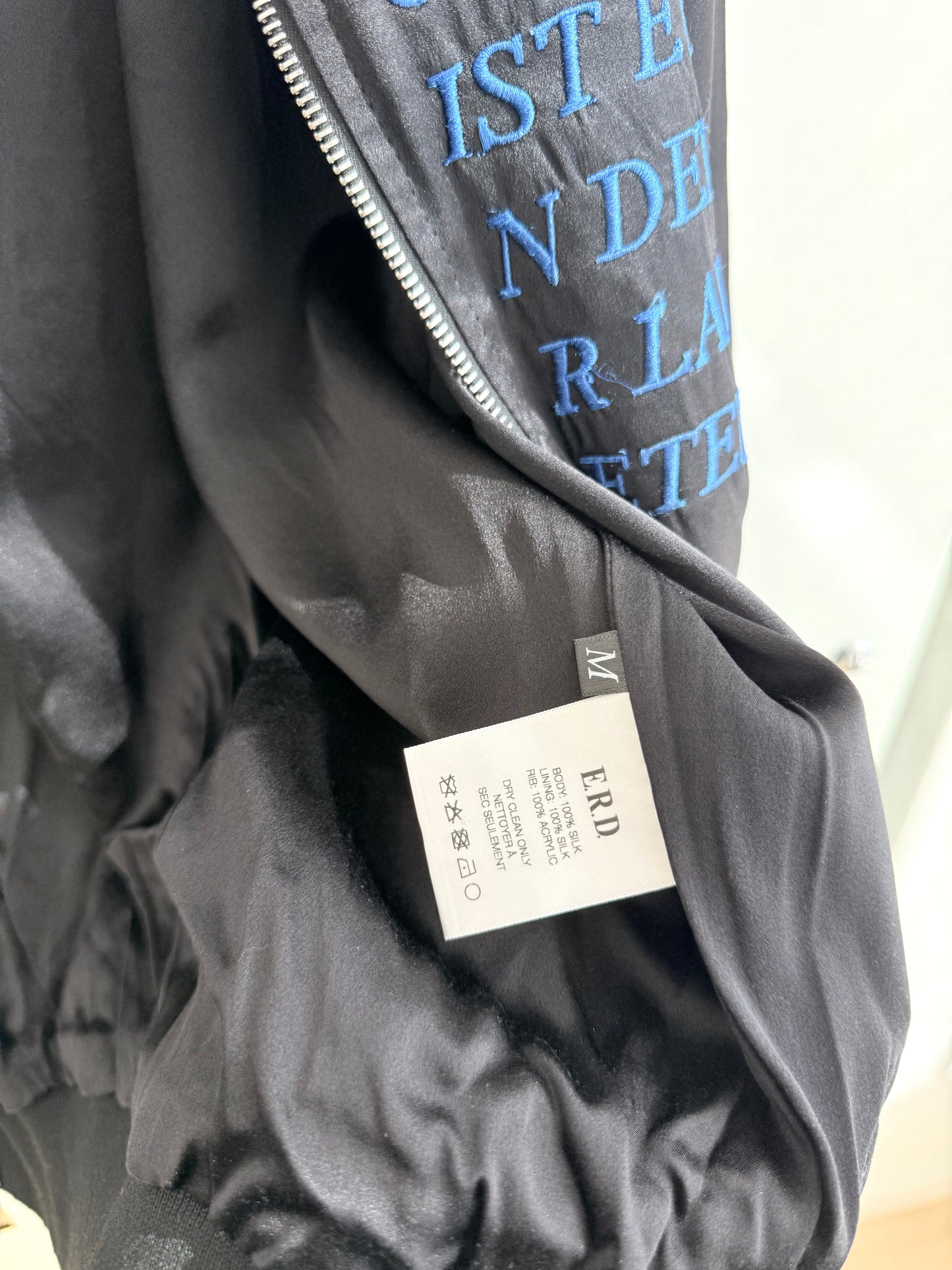 Enfants Riches Deprimes No God Silk Bomber Jacket