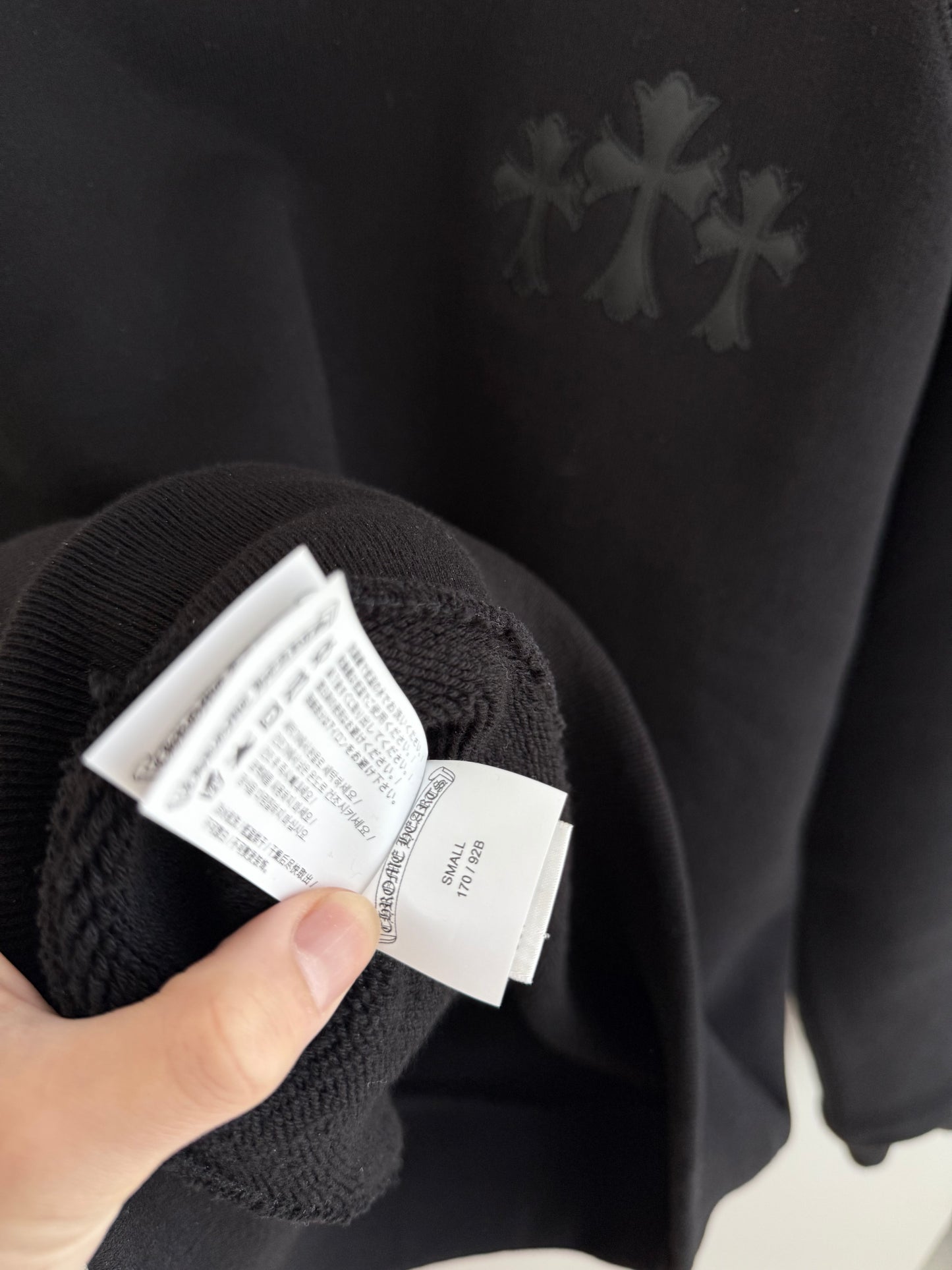 Chrome Hearts Triple Cross Patched Crewneck
