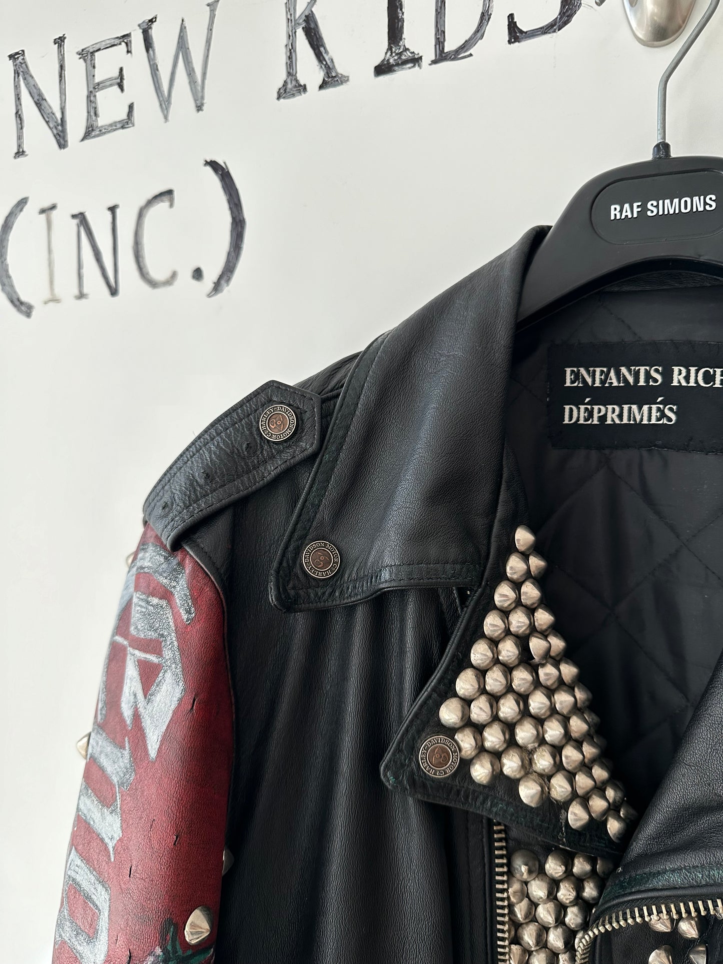 Enfants Riches Deprimes Hand Printed Punk Jacket