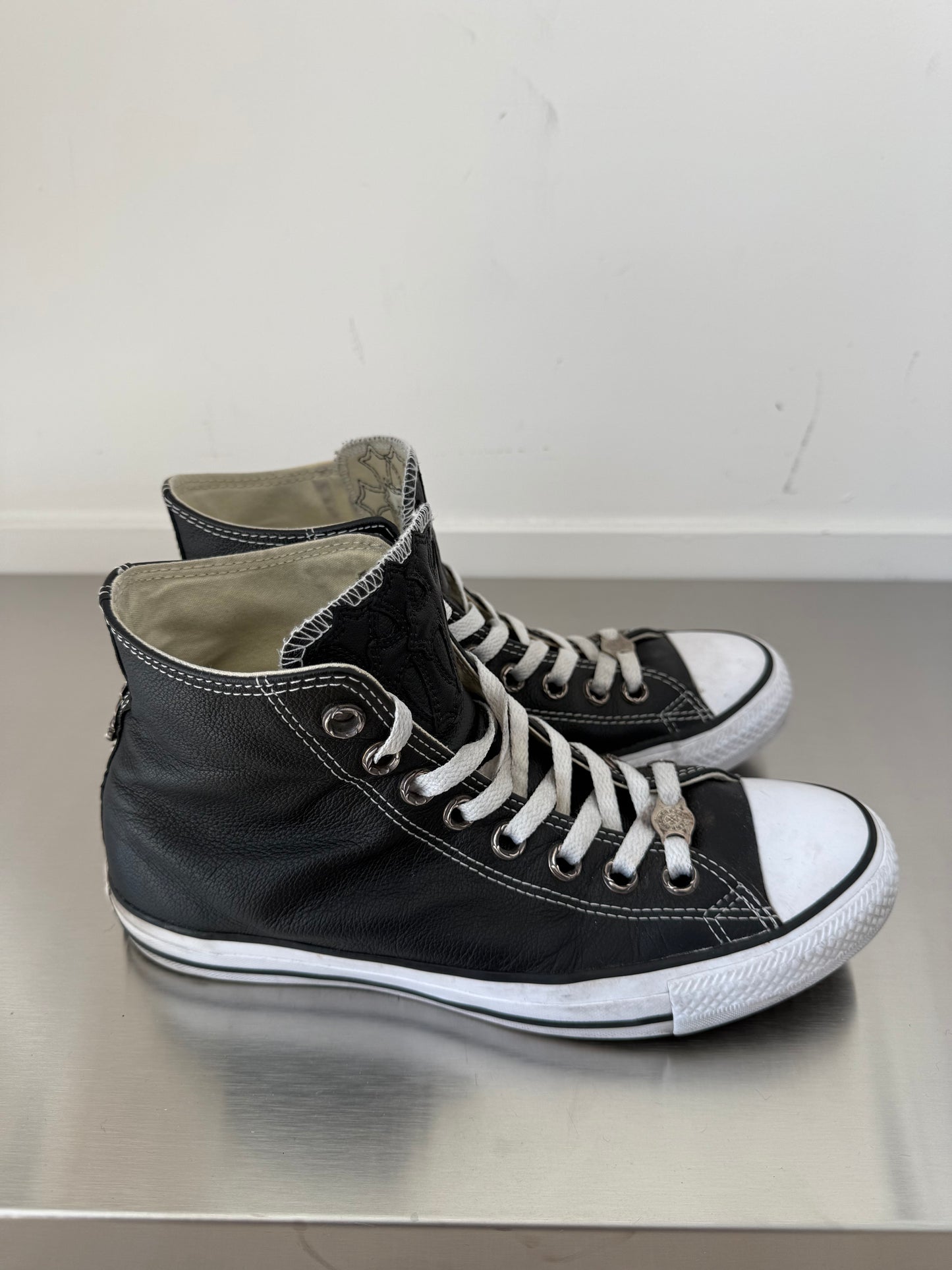 Chrome Hearts Leather Converse