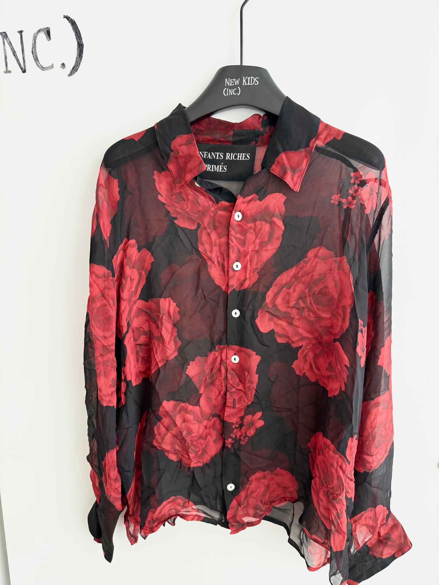 Enfants Riches Deprimes Silk Roses Shirt