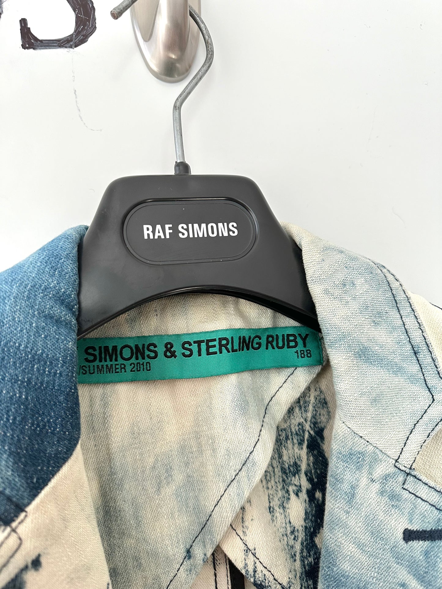 Raf Simons x Sterling Ruby Blue Denim Blazer