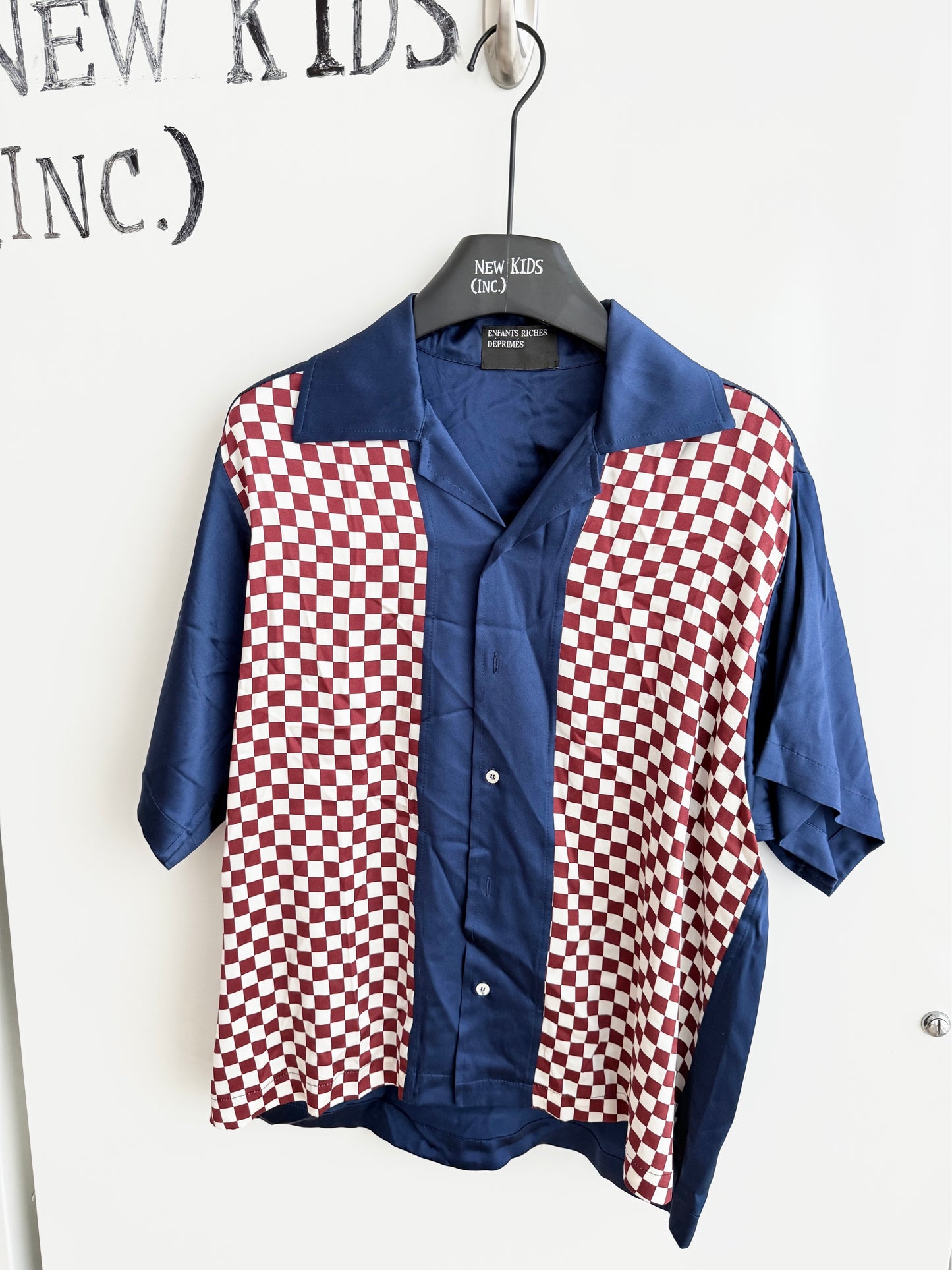 Enfants Riches Deprimes Silk Checkered Shirt