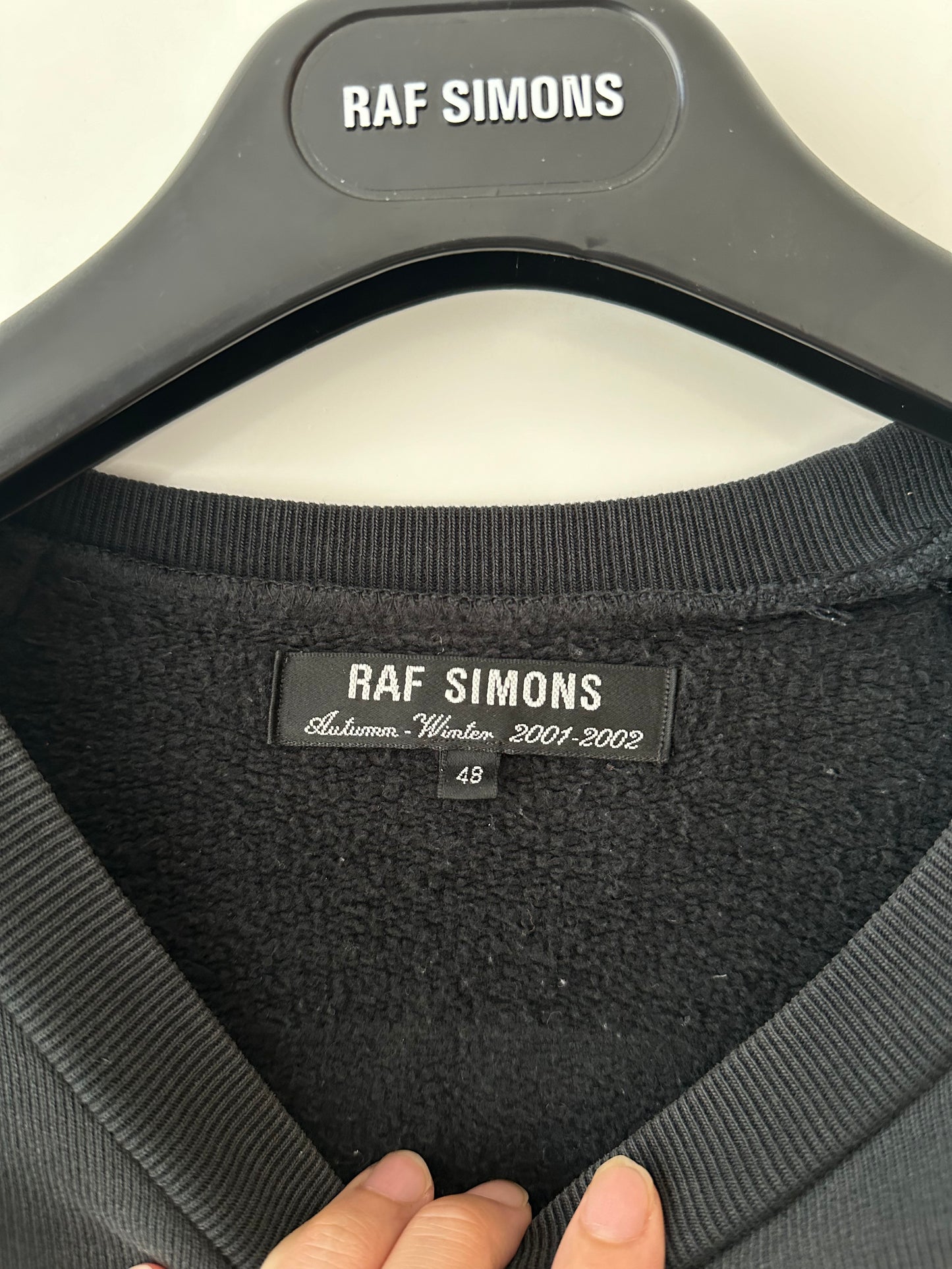 Raf Simons “Riot Riot Riot” Patched Crewneck
