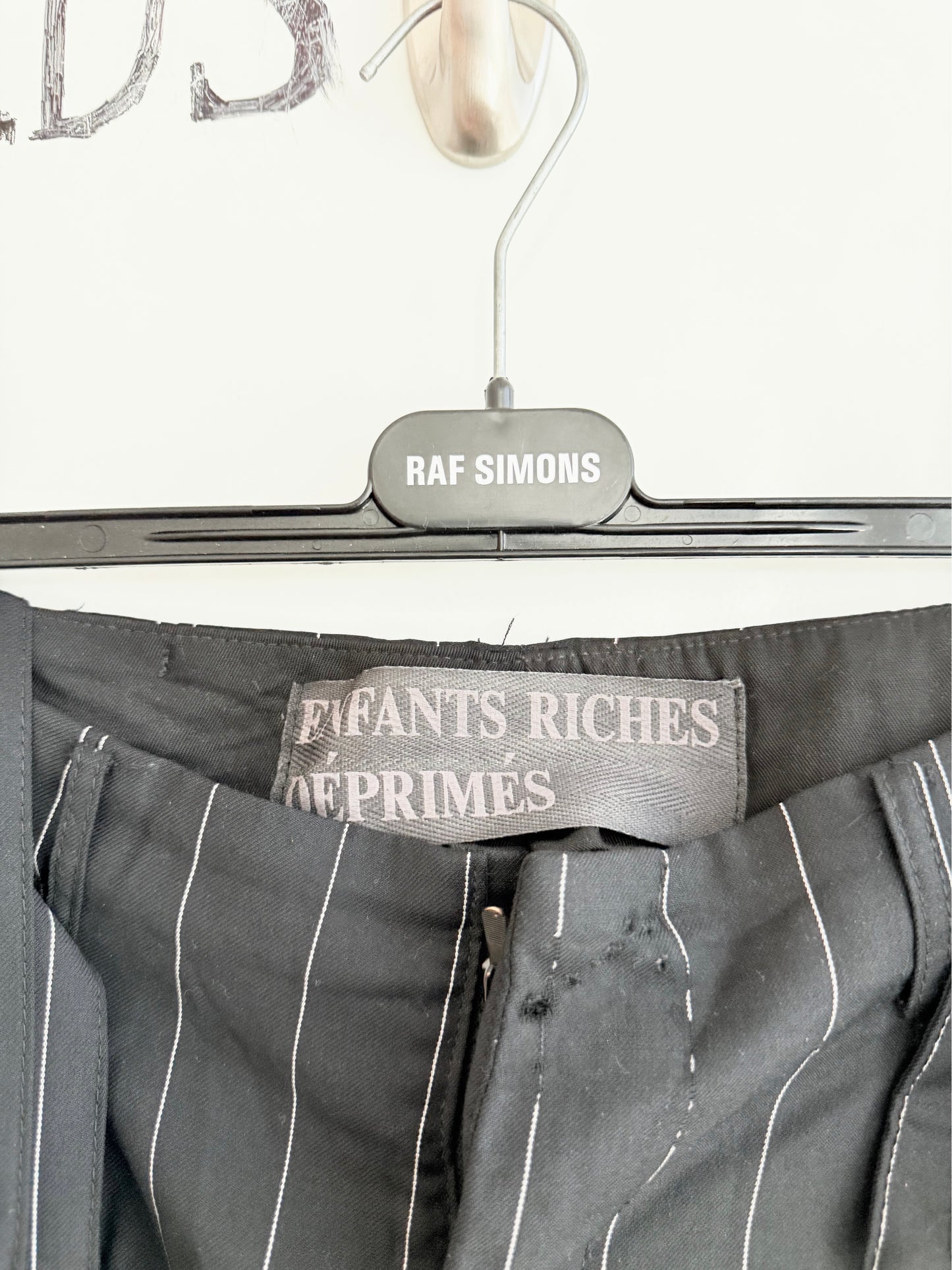 Enfants Riches Deprimes Pinstripe Wool Suspender Pants