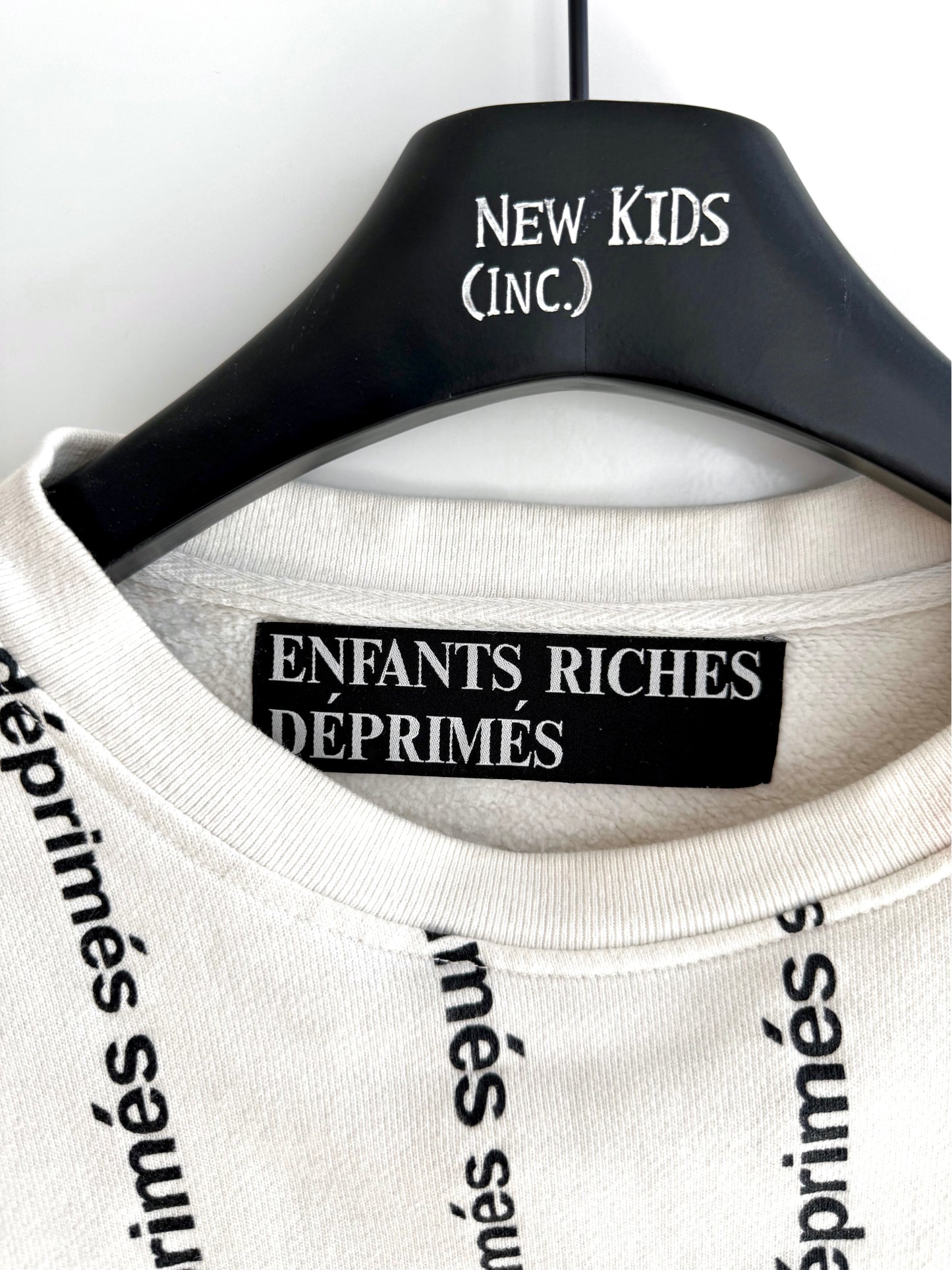 Enfants Riches Deprimes Striped Logo Crewneck
