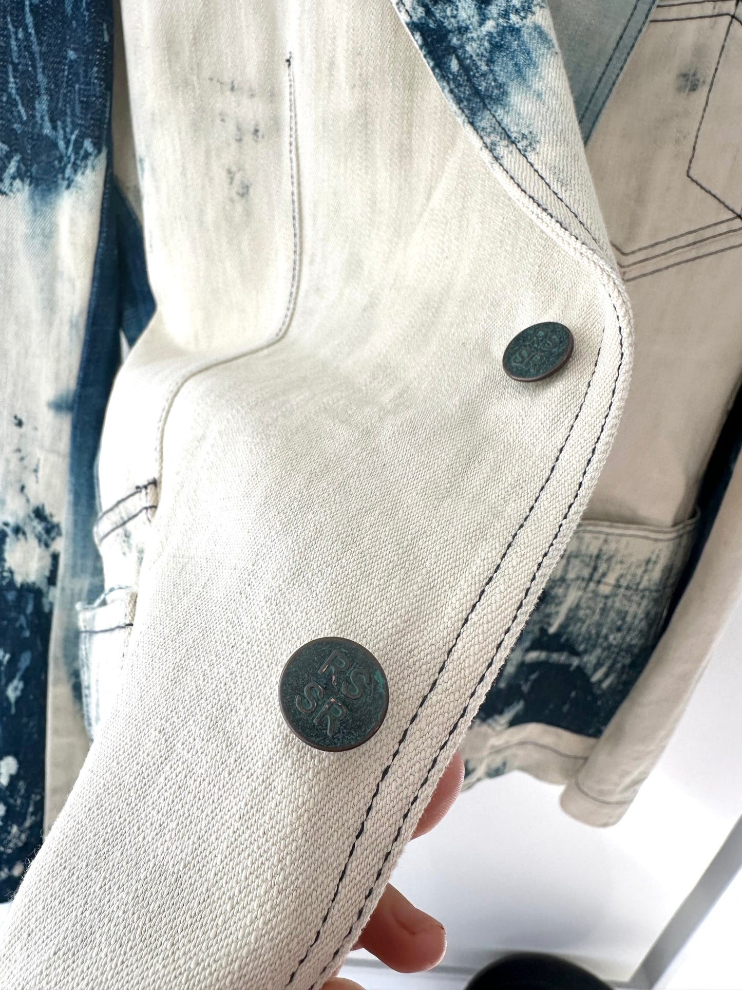 Raf Simons x Sterling Ruby Blue Denim Blazer