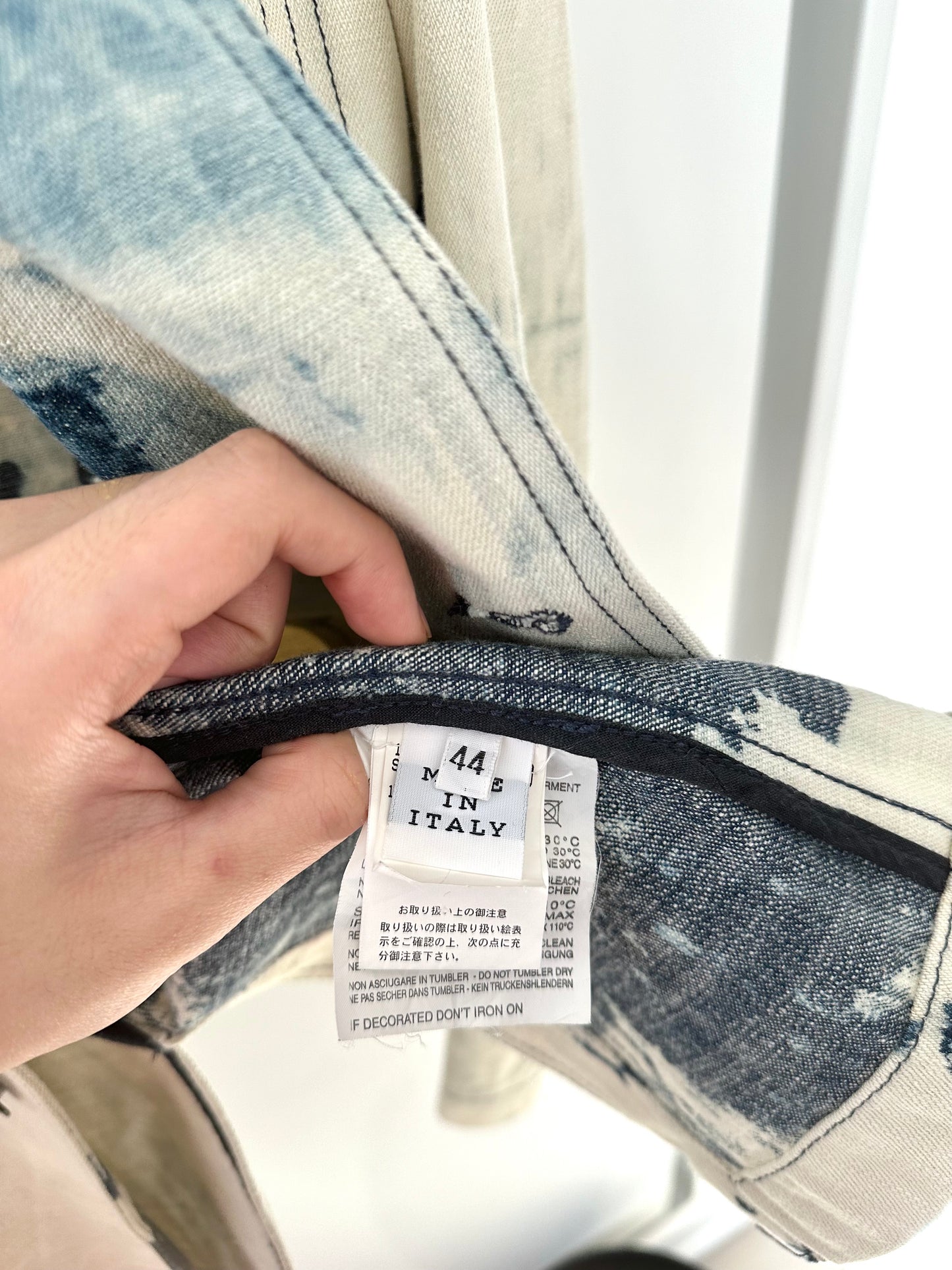 Raf Simons x Sterling Ruby Blue Denim Blazer
