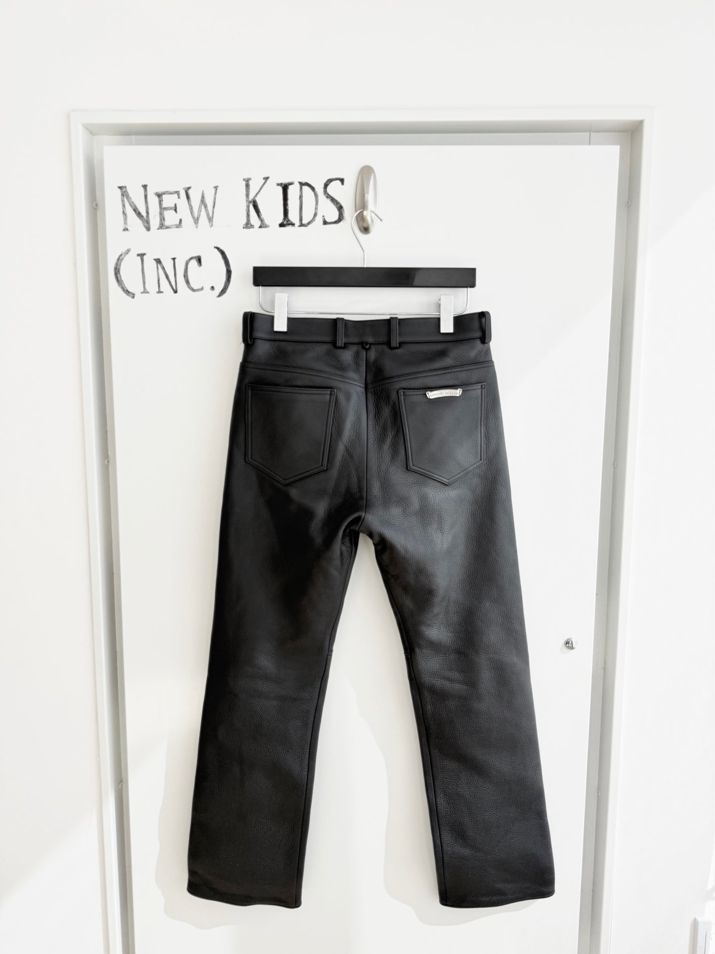 Chorme Hearts Fleur Leather Pants