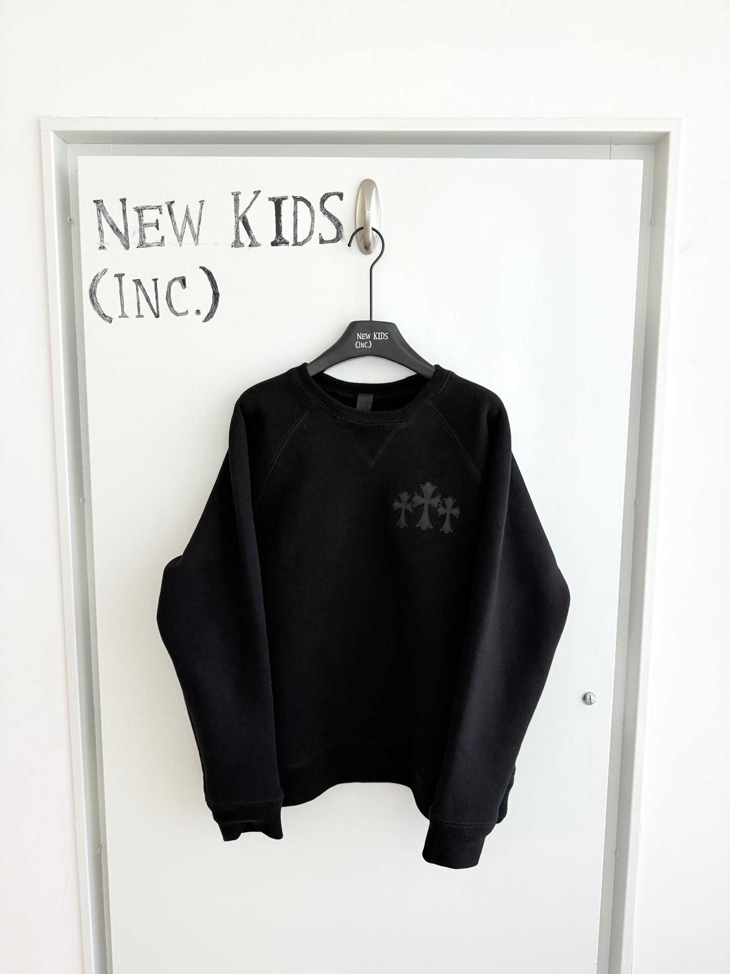Chrome Hearts Triple Cross Patched Crewneck
