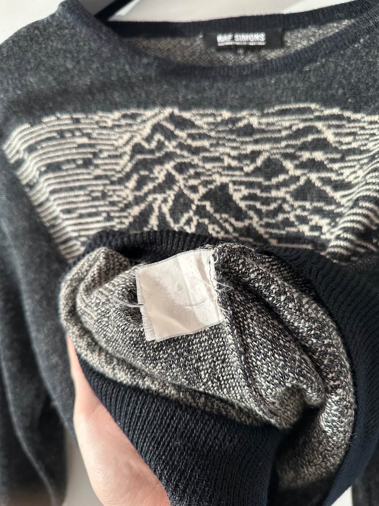 Raf Simons Joy Division Unknown Pleasures Sweater