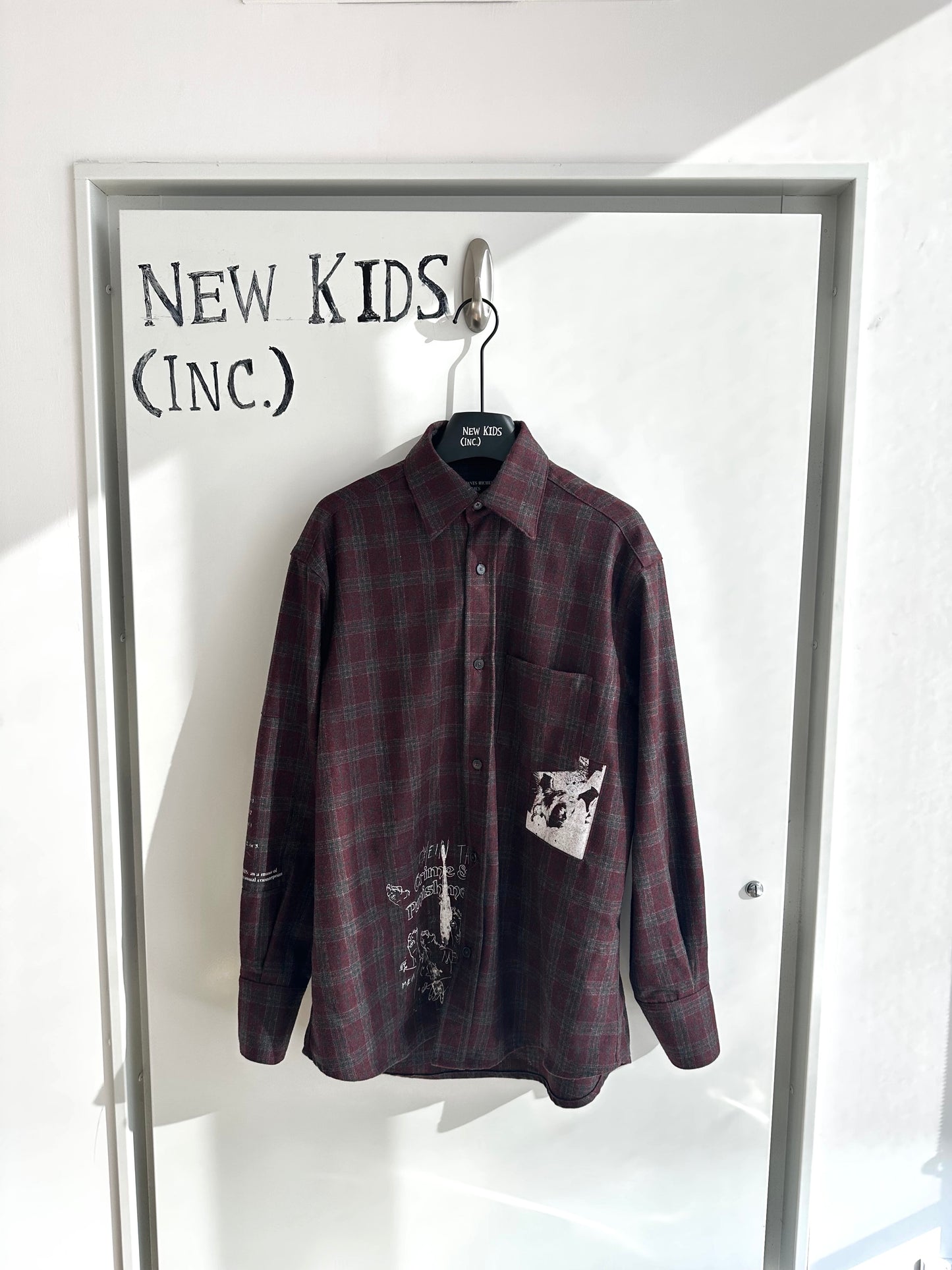 Enfants Riches Deprimes Patched Flannel Shirt