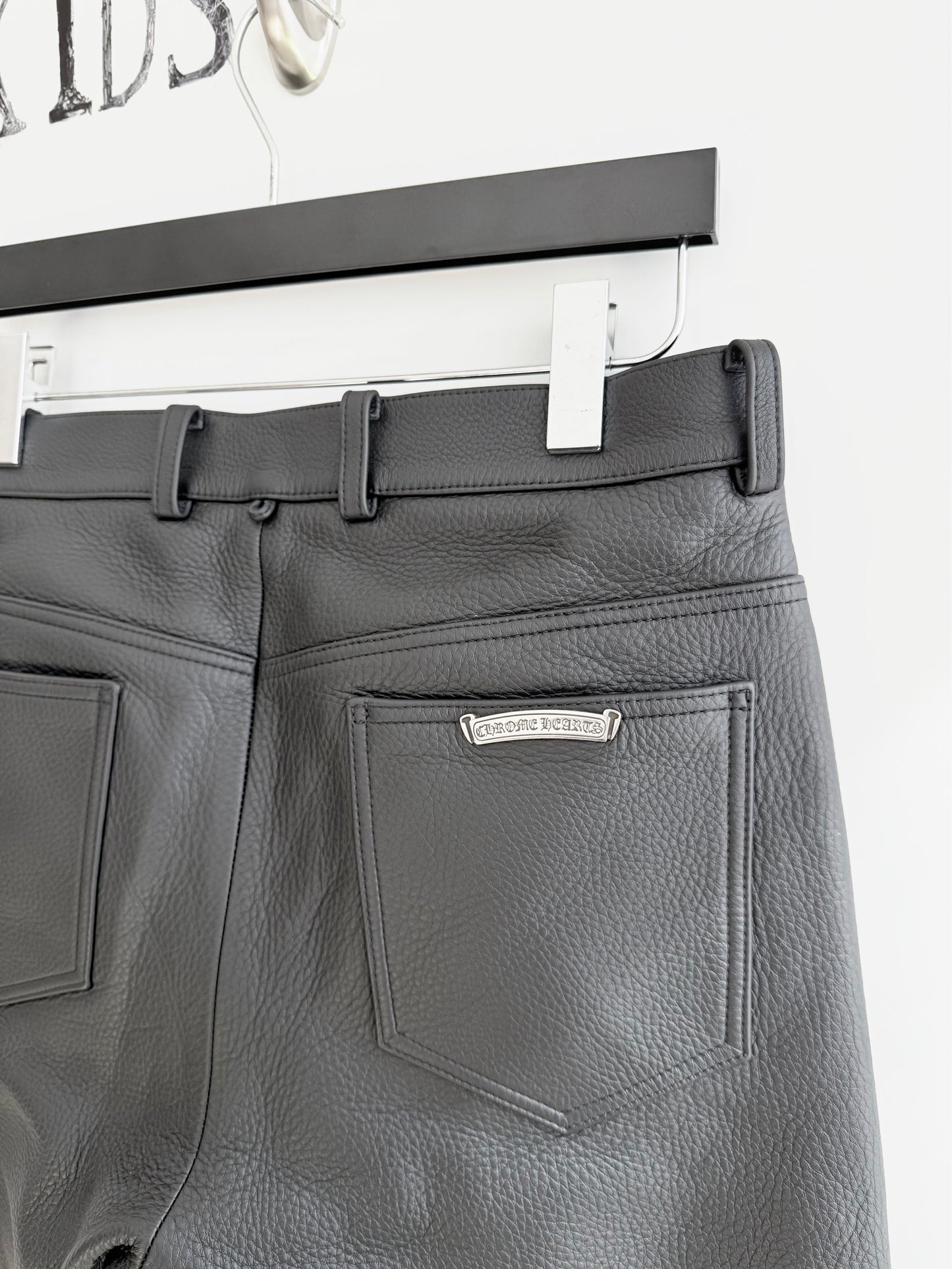 Chorme Hearts Fleur Leather Pants