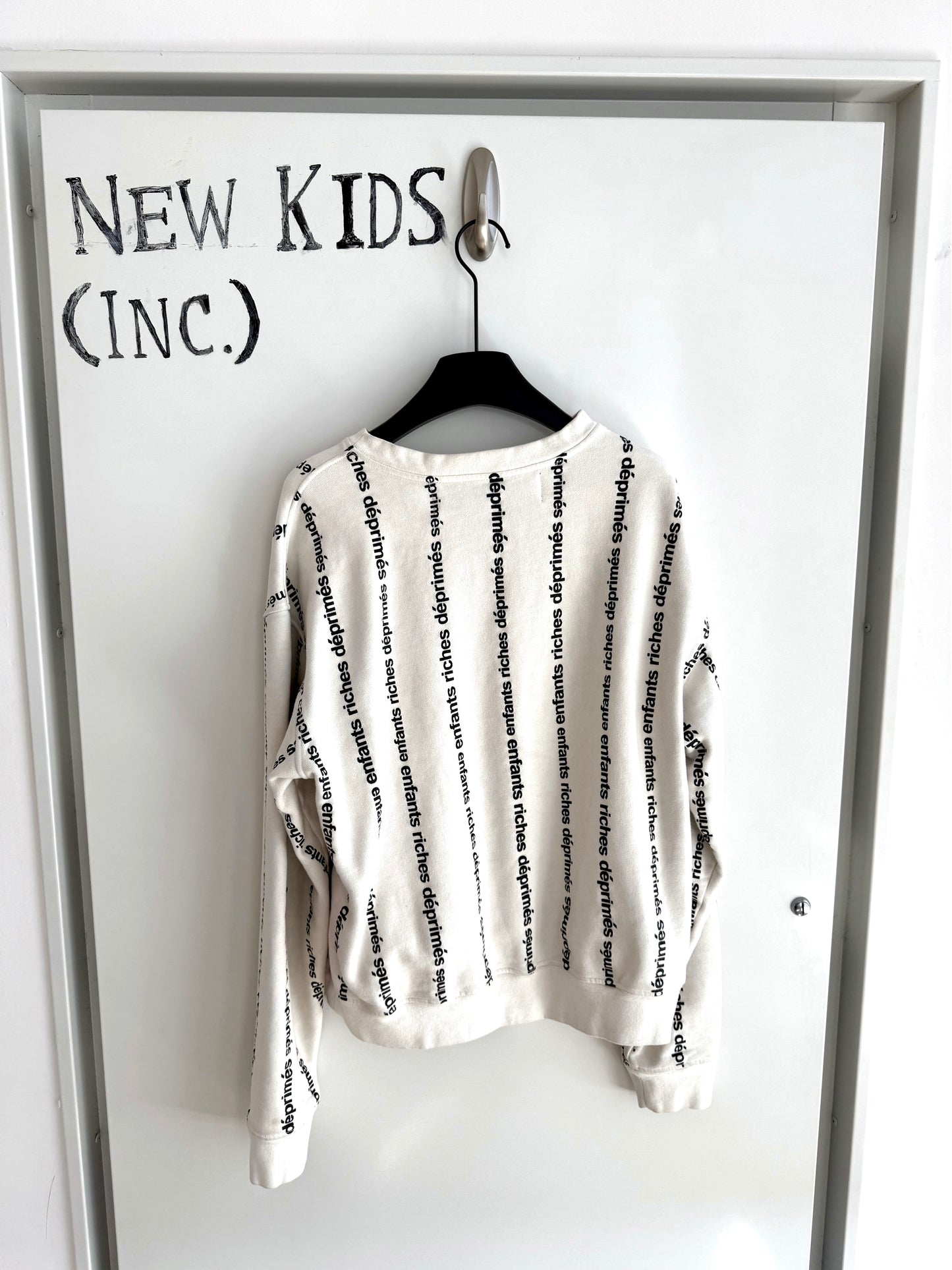 Enfants Riches Deprimes Striped Logo Crewneck