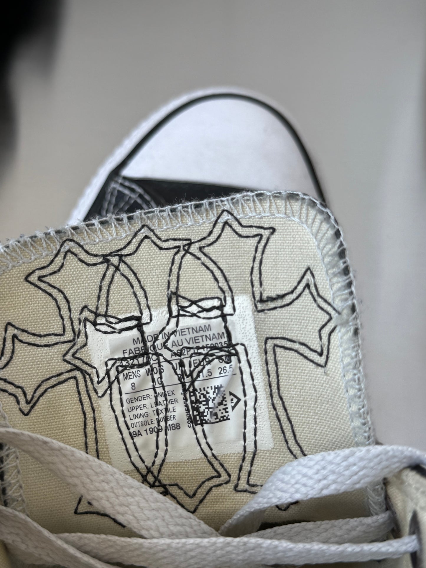 Chrome Hearts Leather Converse