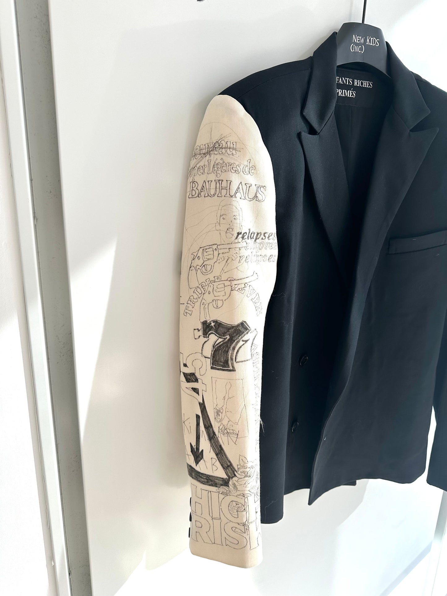 Enfants Riches Deprimes Hand Printed High Risk Blazer Jacket
