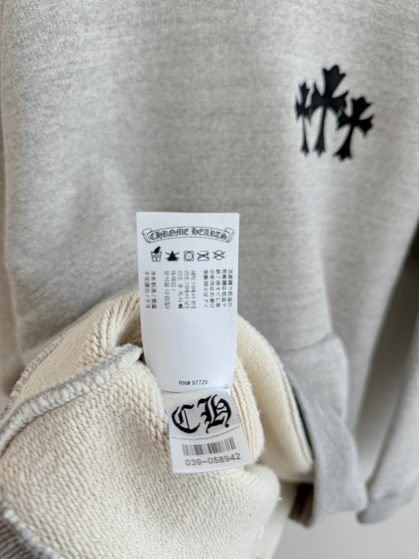 Chrome Hearts triple Cross Patched Hoodie