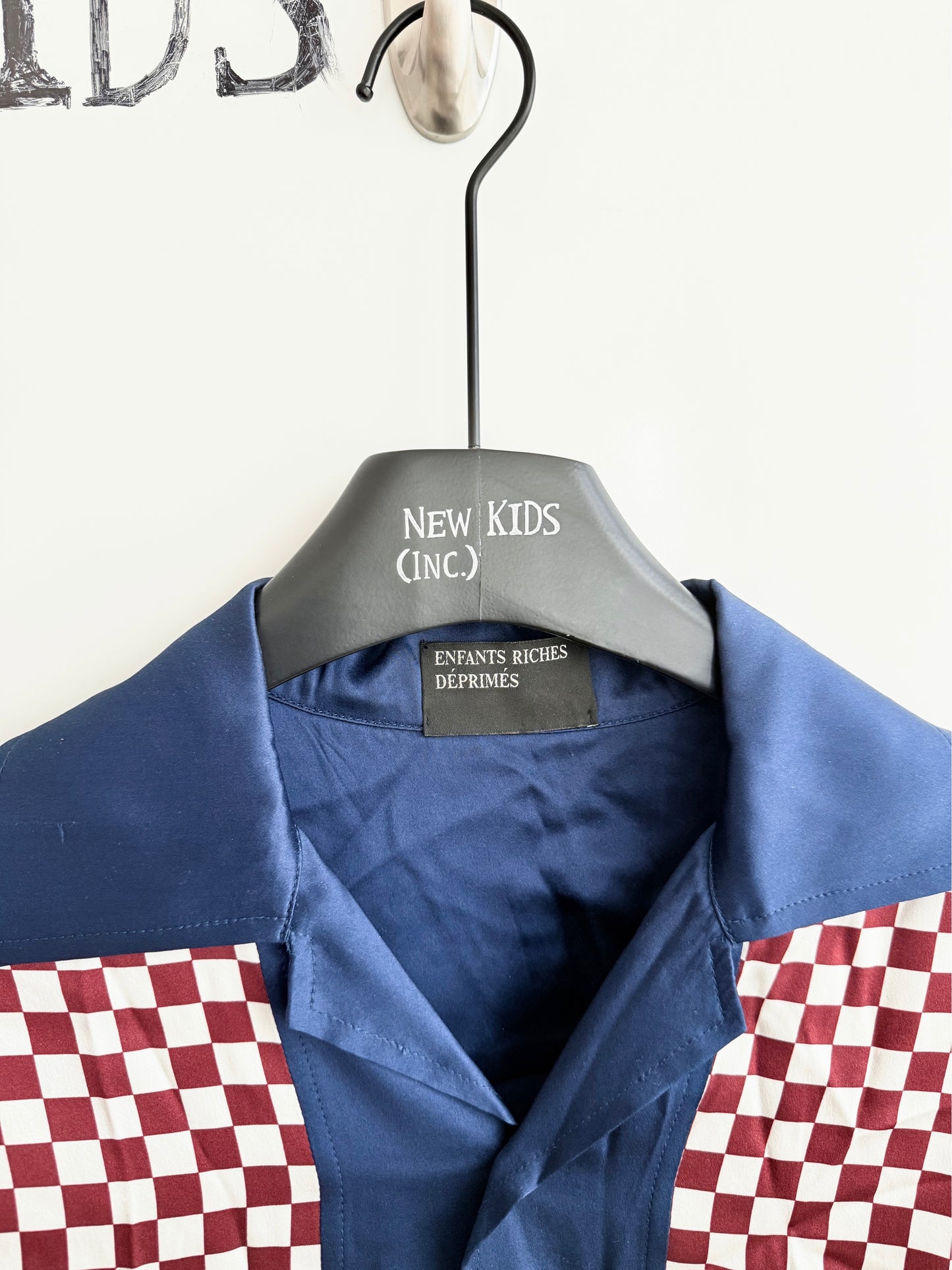 Enfants Riches Deprimes Silk Checkered Shirt