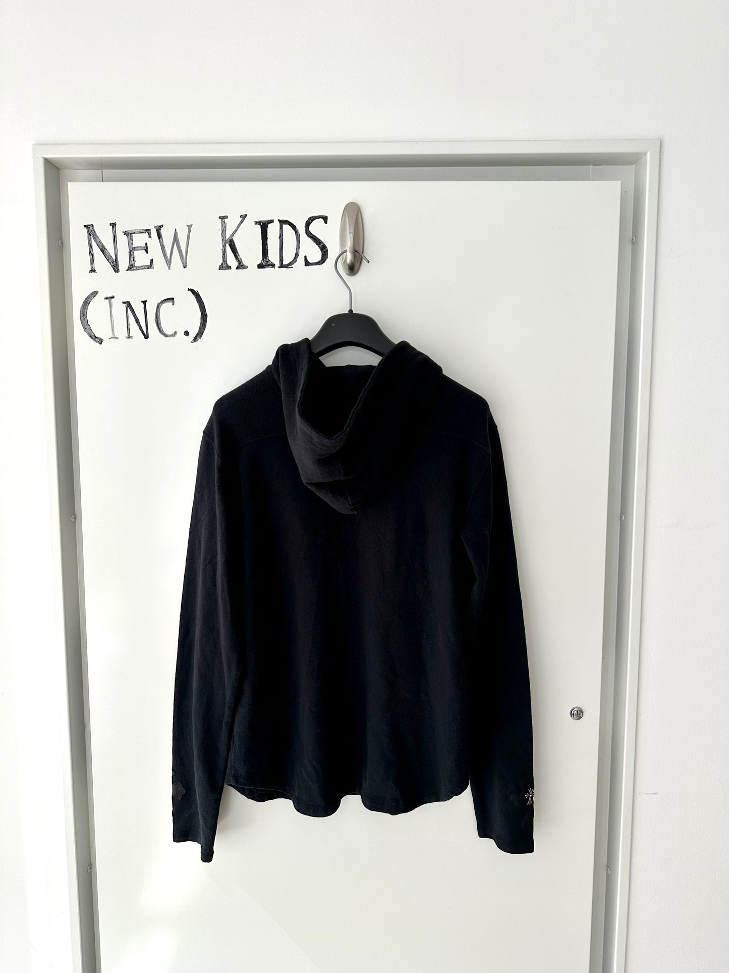 Chrome Hearts Cross Patched& jewelry Half zip up Hoodie