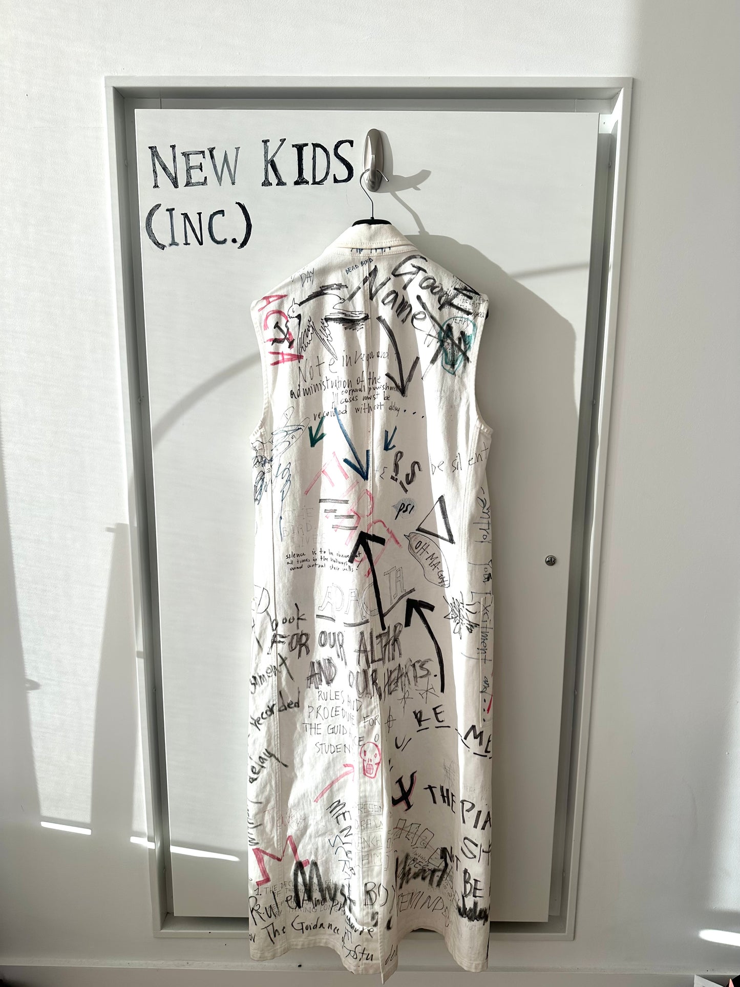 Raf Simons Hand Printed Long Vest