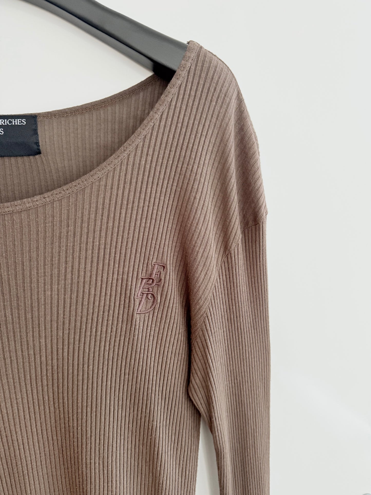 Enfants Riches Deprimes Logo Brown Long Sleeves Shirt