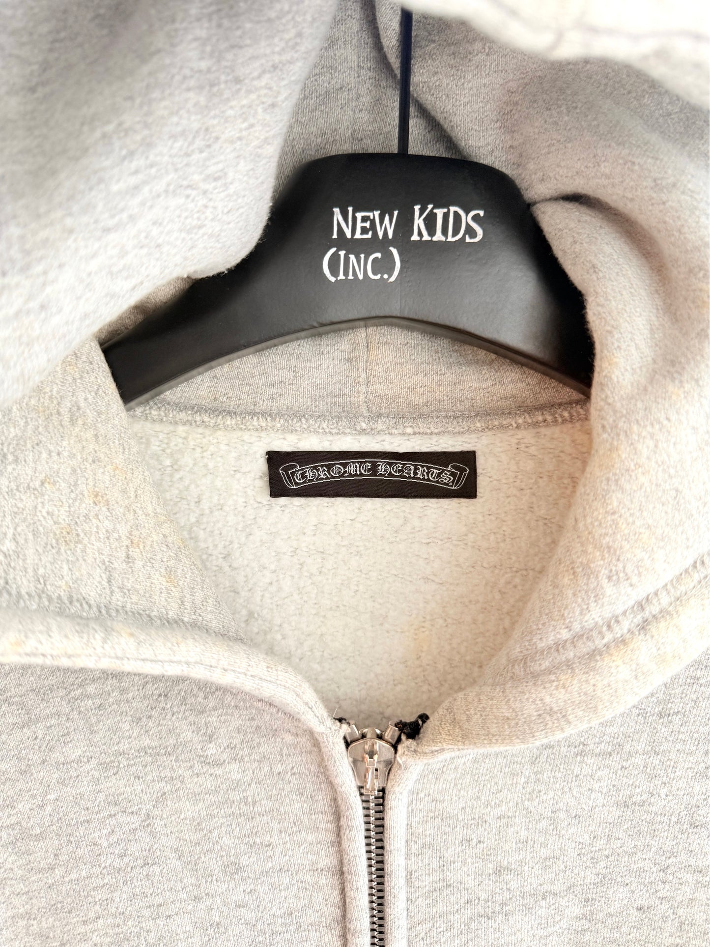 Chrome Hearts Cross Patched Sliver Zip up Hoodie