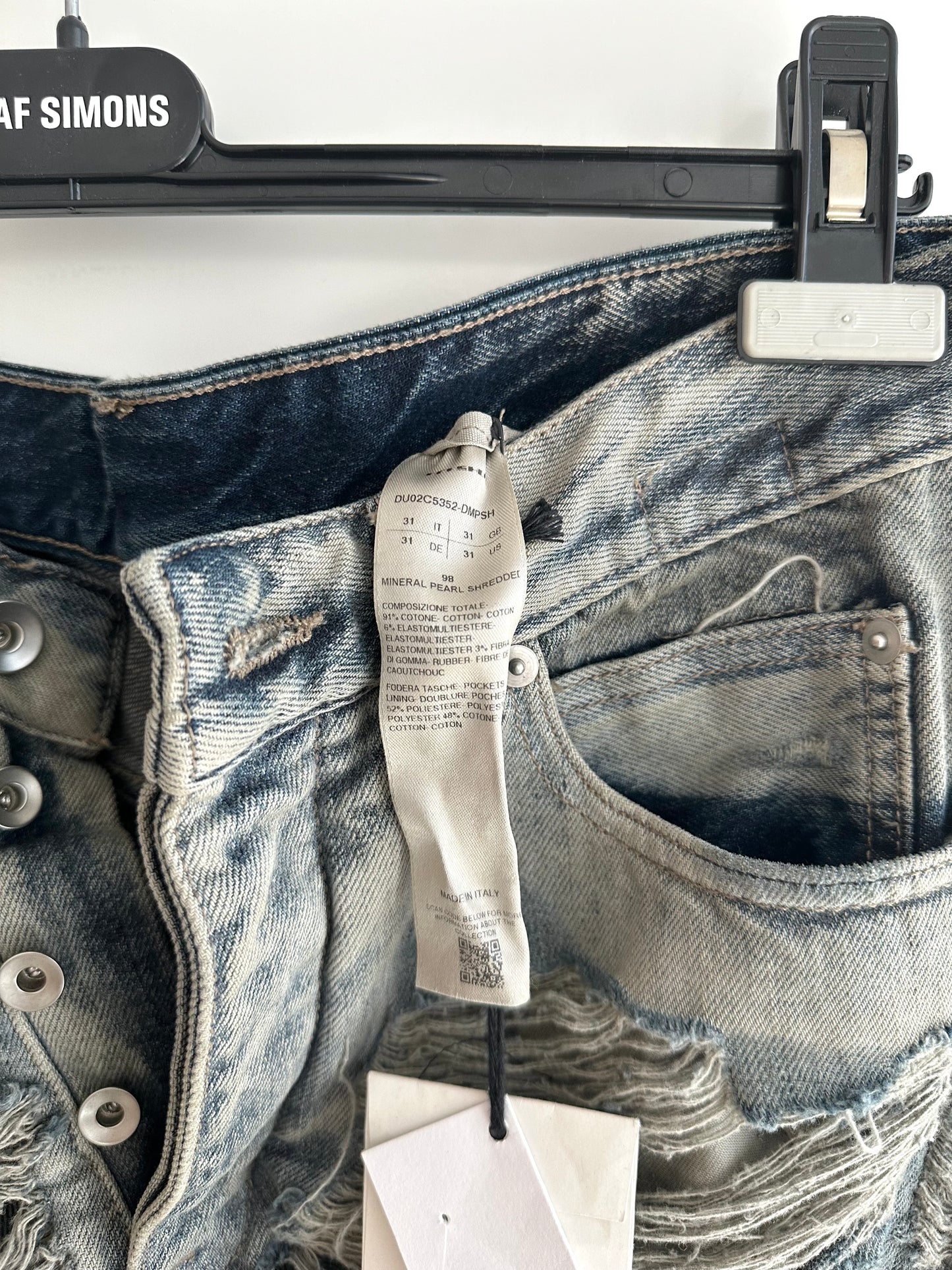 Rick Owens Drkshdw Damaged Jeans