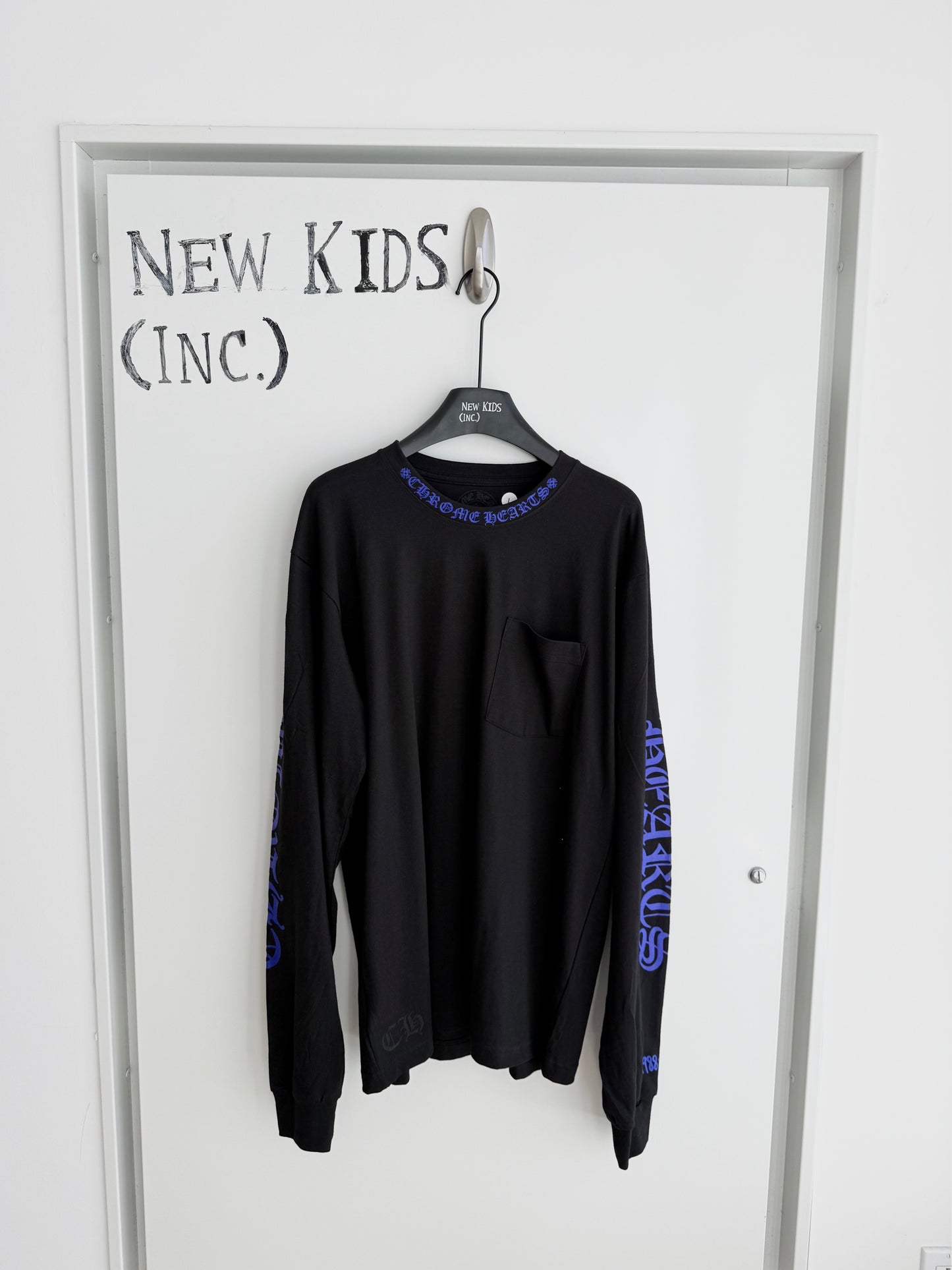 Chrome Hearts Blue logo long sleeve shirt