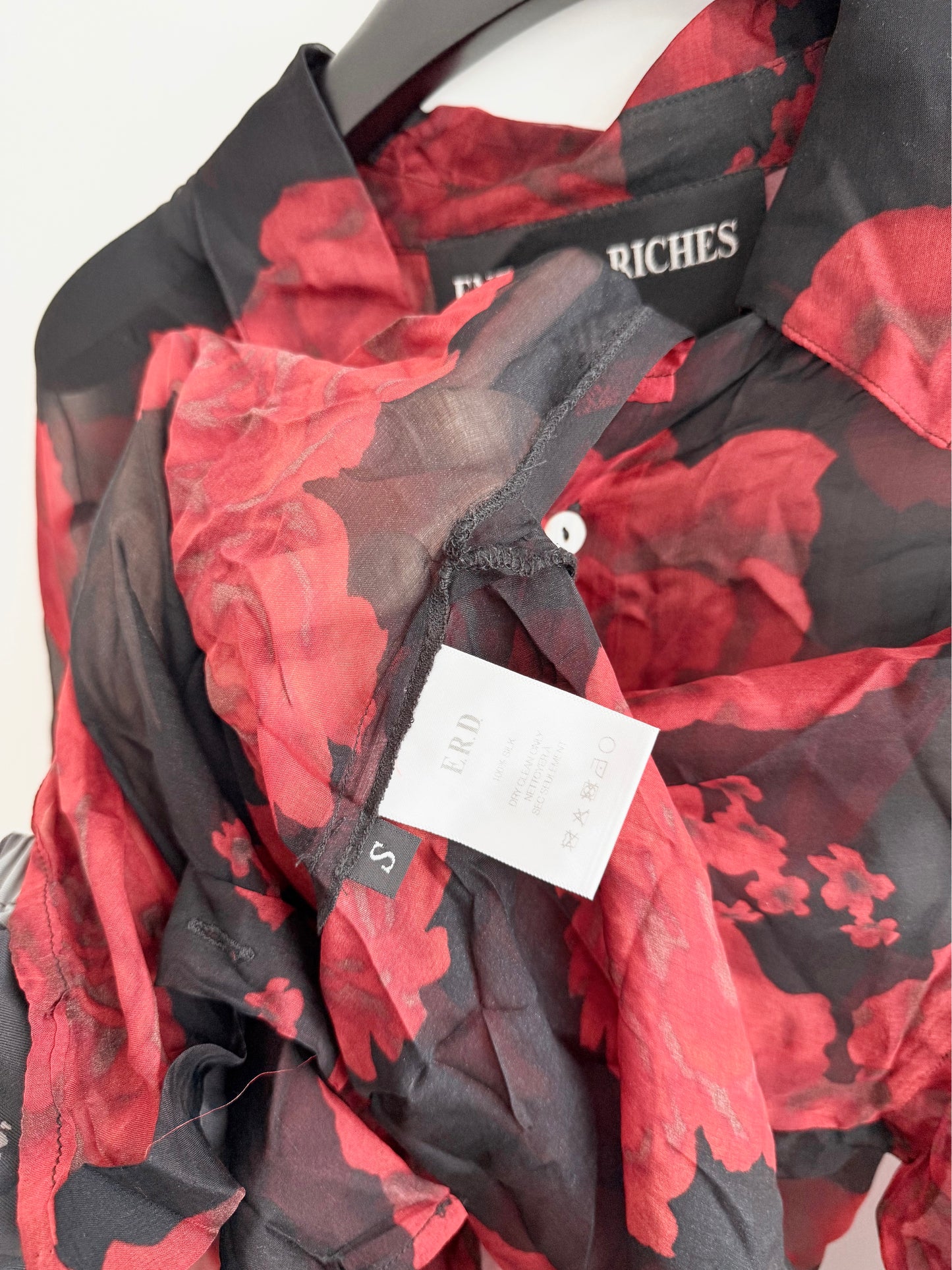 Enfants Riches Deprimes Silk Roses Shirt