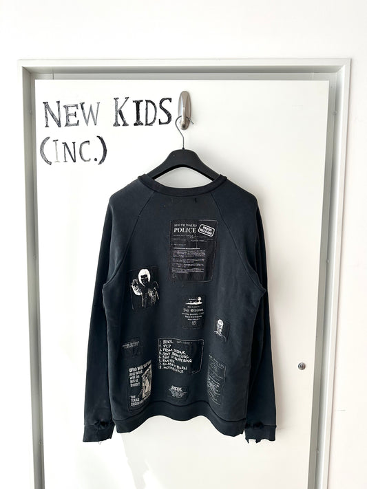 Raf Simons “Riot Riot Riot” Patched Crewneck
