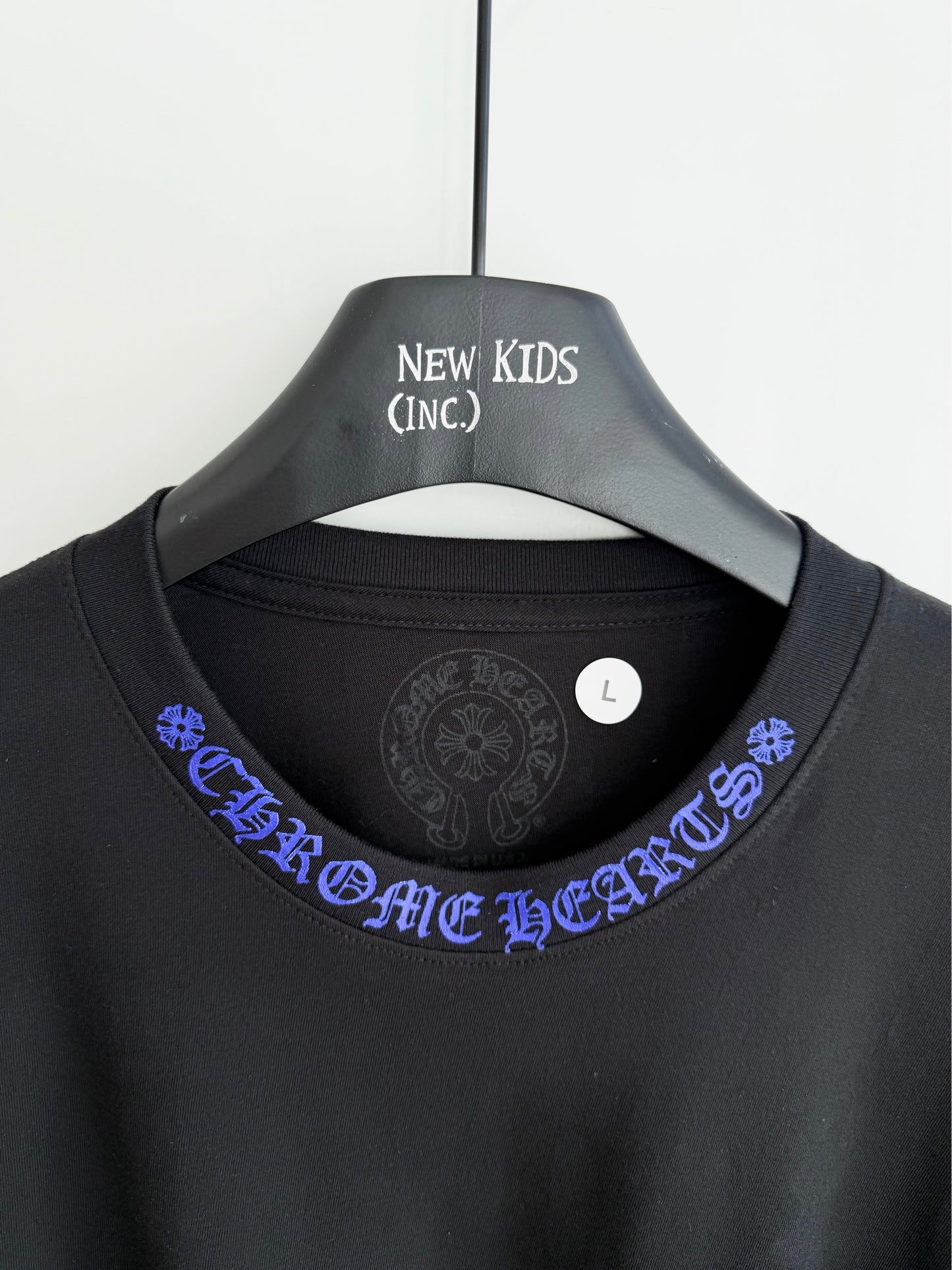 Chrome Hearts Blue logo long sleeve shirt