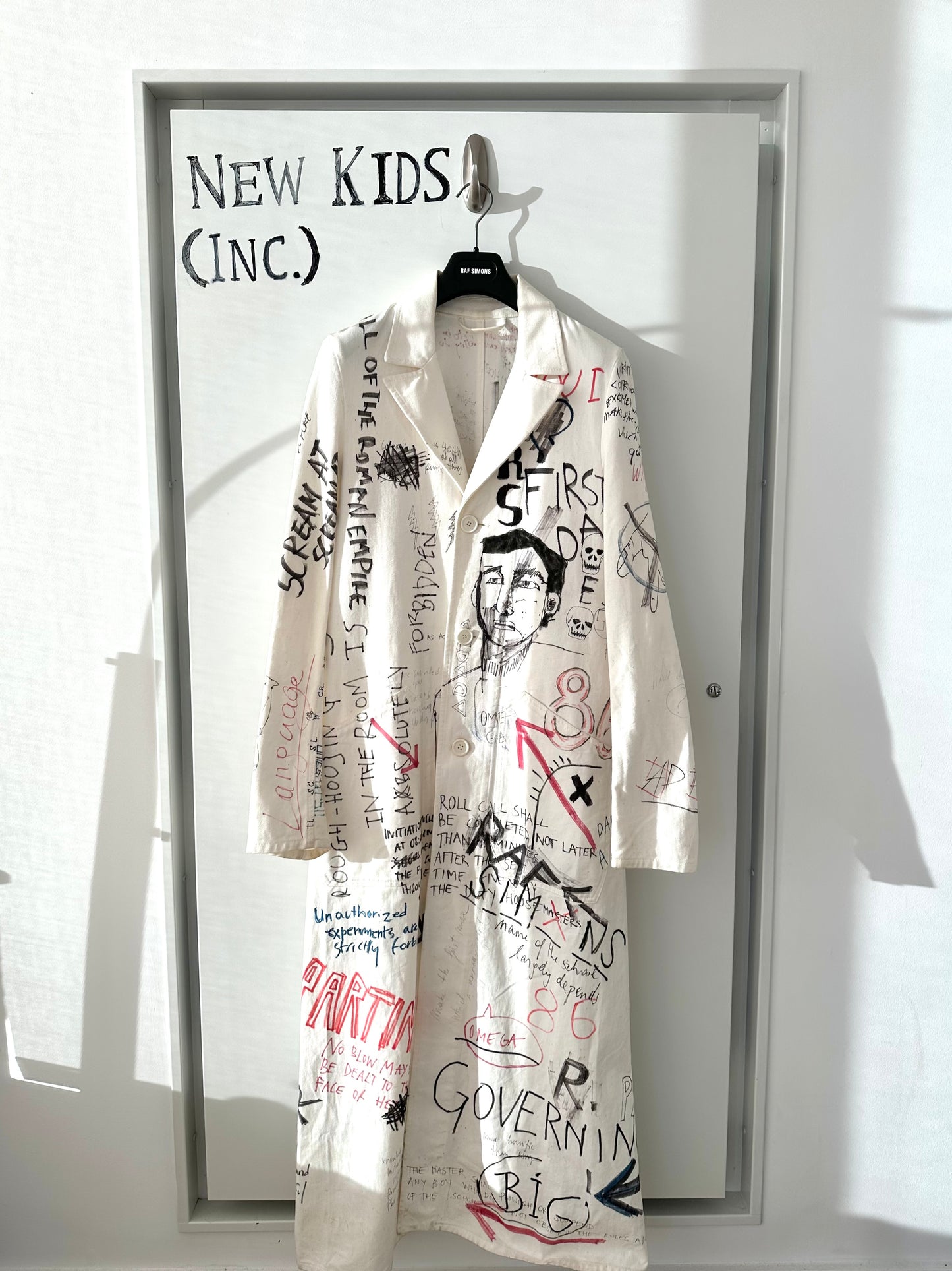 Raf Simons Hand Printed Lab Coat