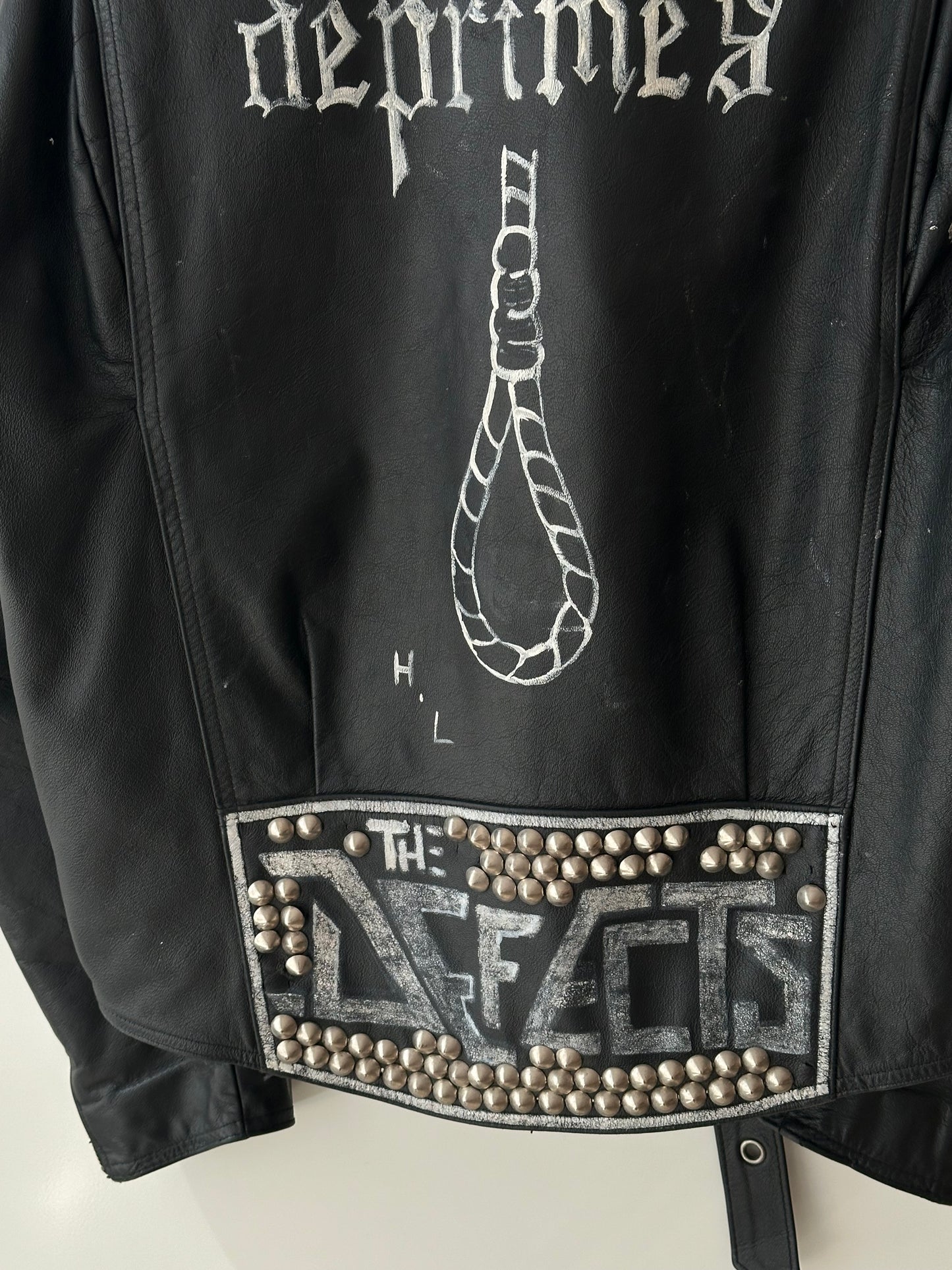 Enfants Riches Deprimes Hand Printed Punk Jacket
