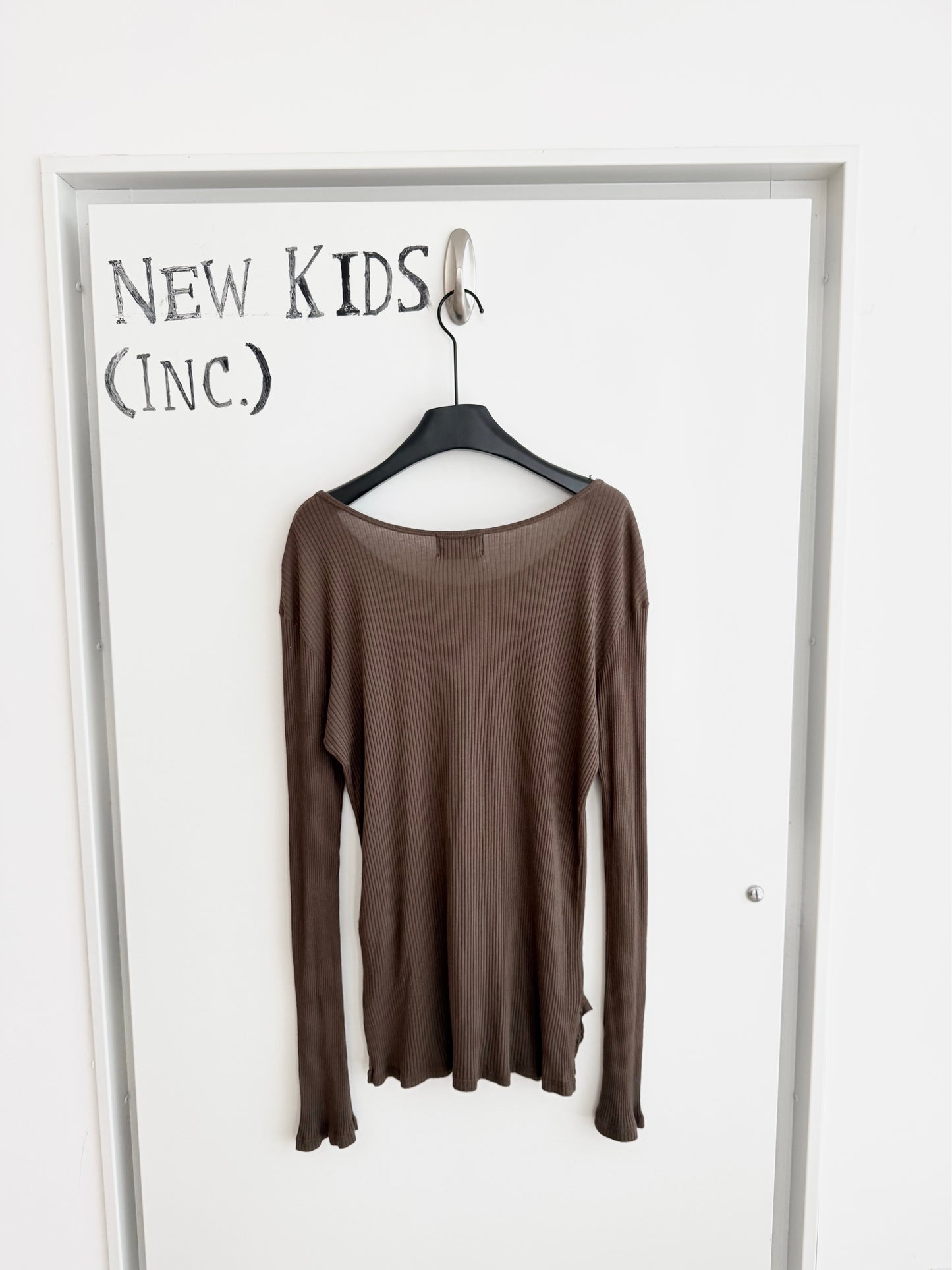 Enfants Riches Deprimes Logo Brown Long Sleeves Shirt