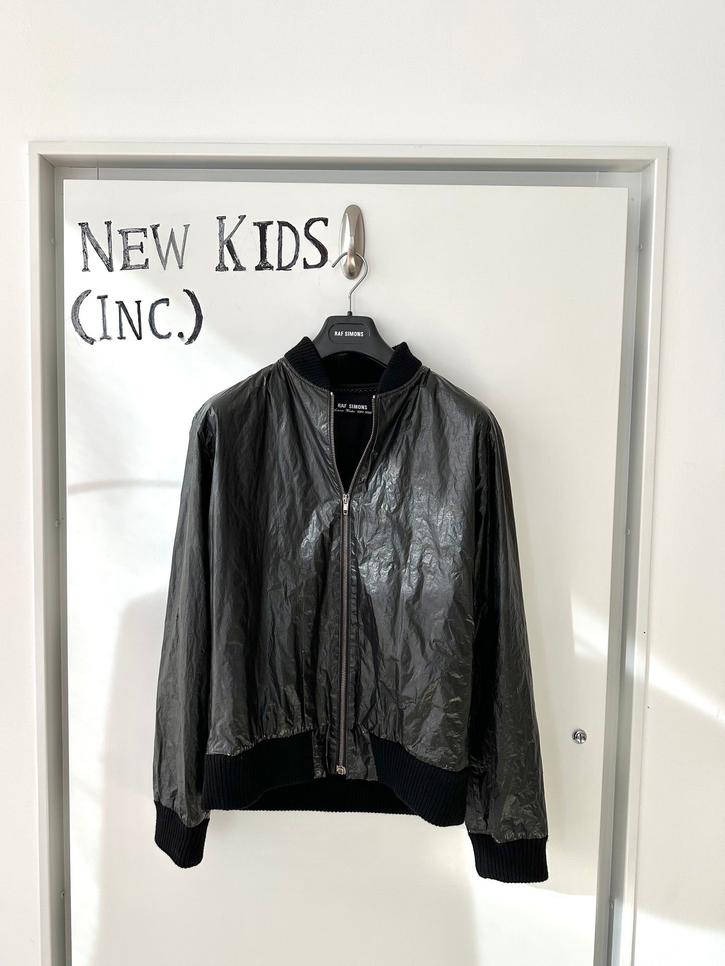 Raf Simons Riot Riot Riot Patched Police Bomber Jacket