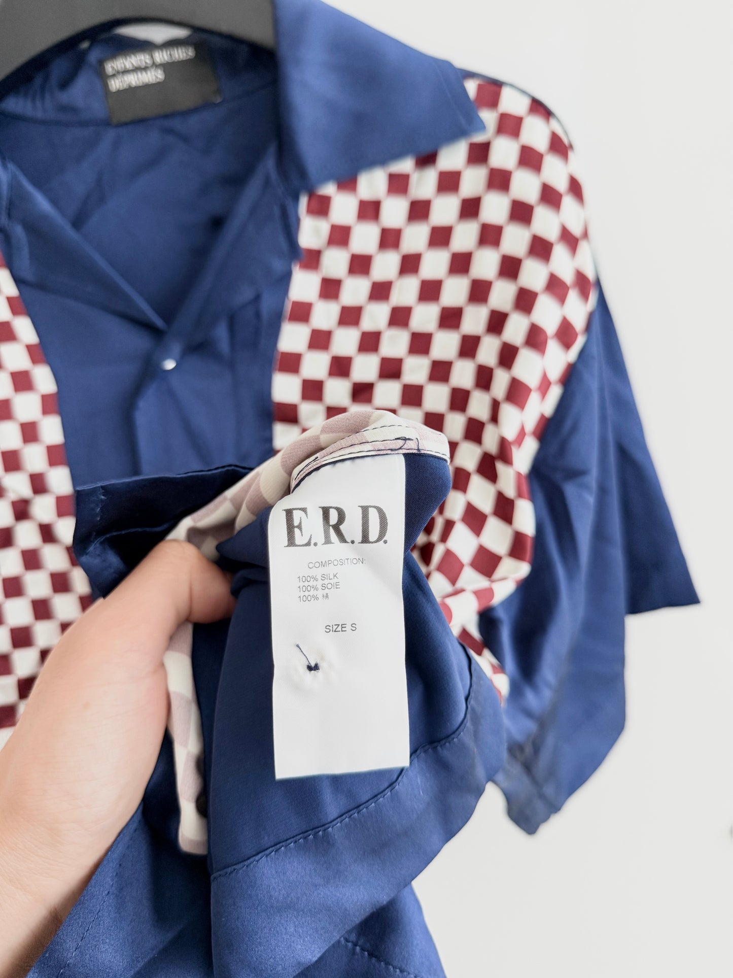 Enfants Riches Deprimes Silk Checkered Shirt