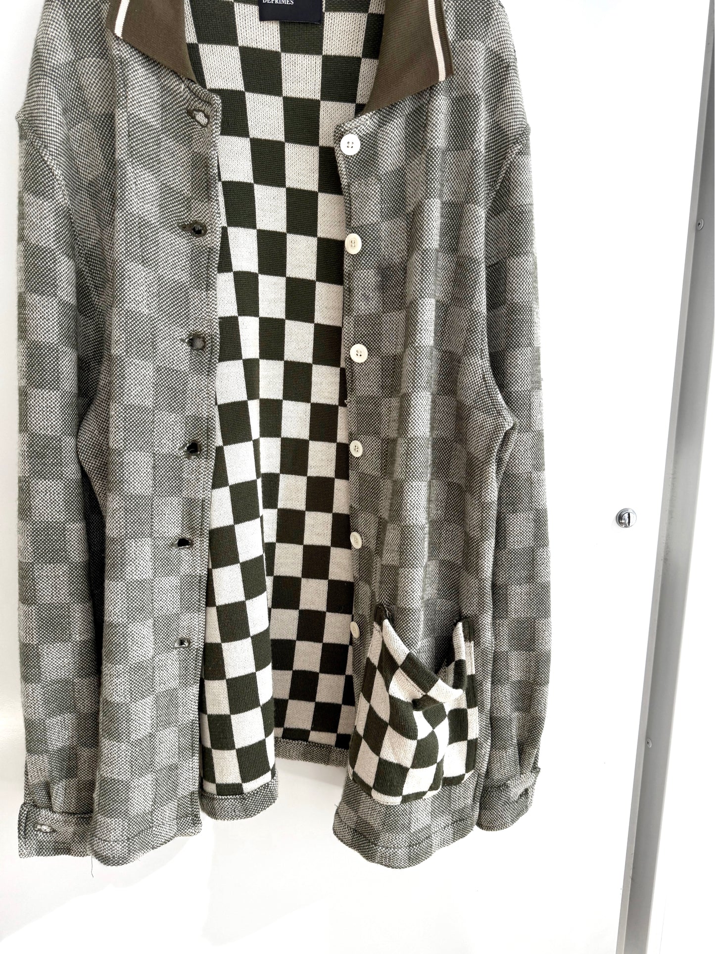Enfants Riches Deprimes Chessboard Wool Jacket