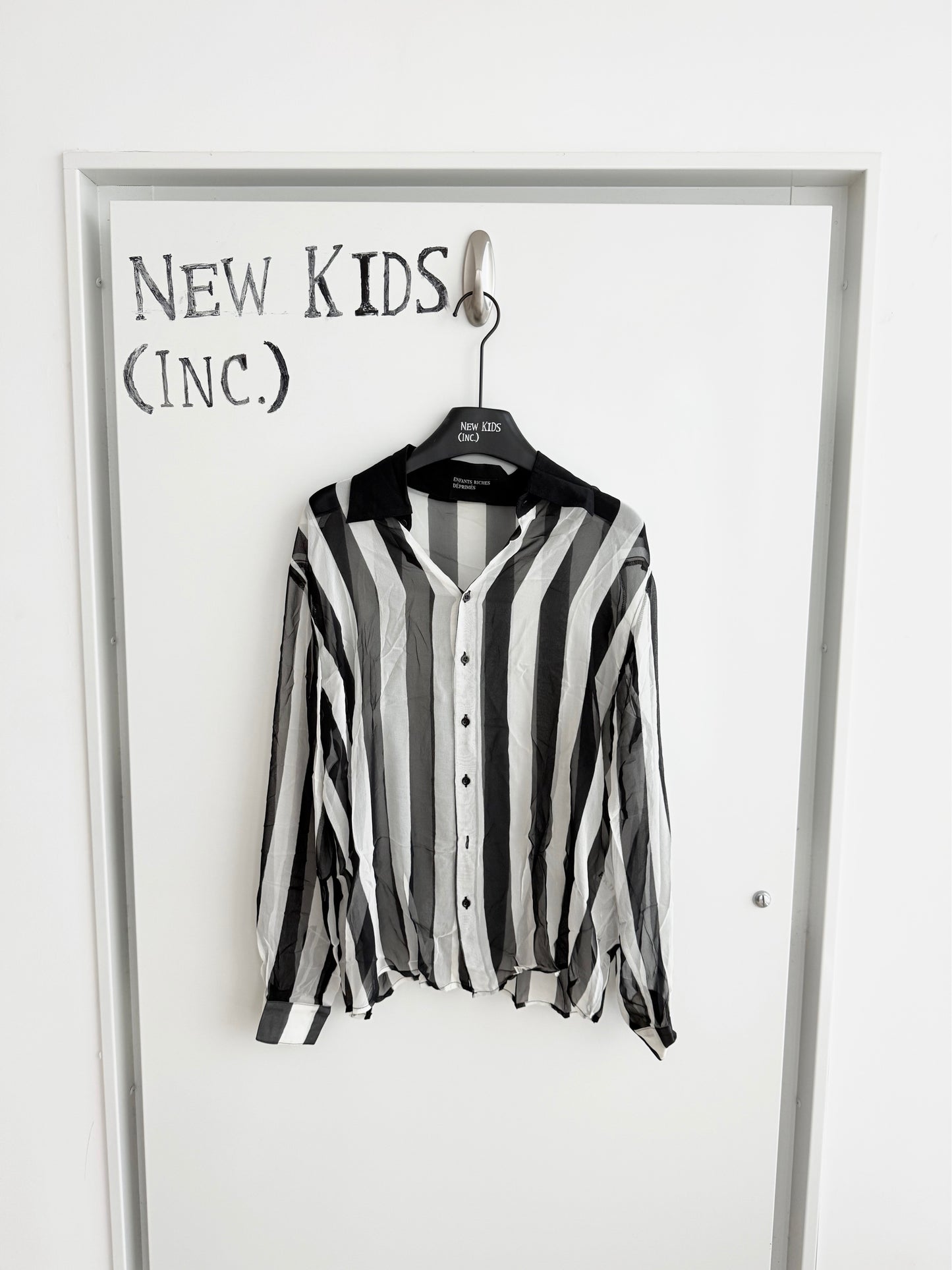 Enfants Riches Deprimes Silk Striped Shirt