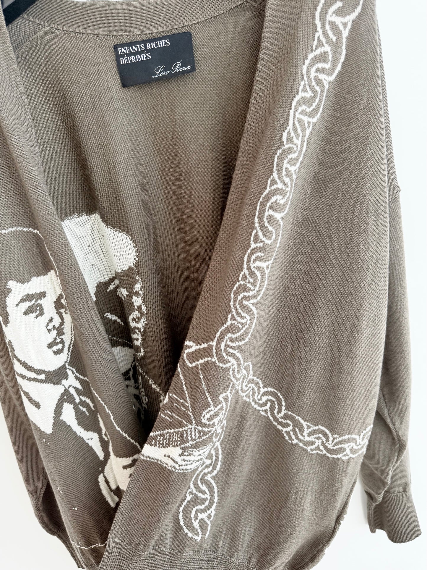 Enfants Riches Deprimes Loro Piana Chain Cardigan
