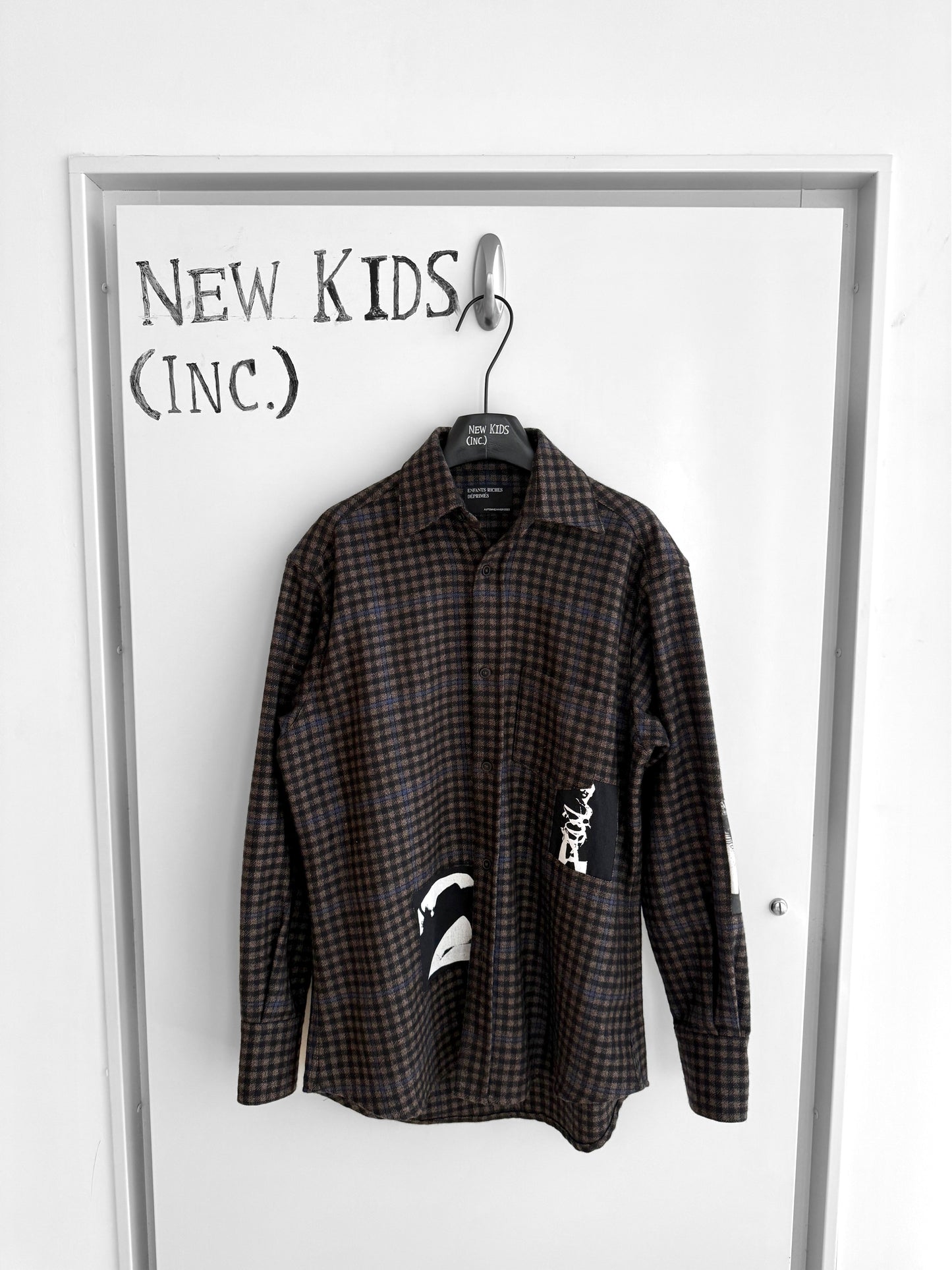 Enfants Riches Deprimes Patched Flannel Shirt