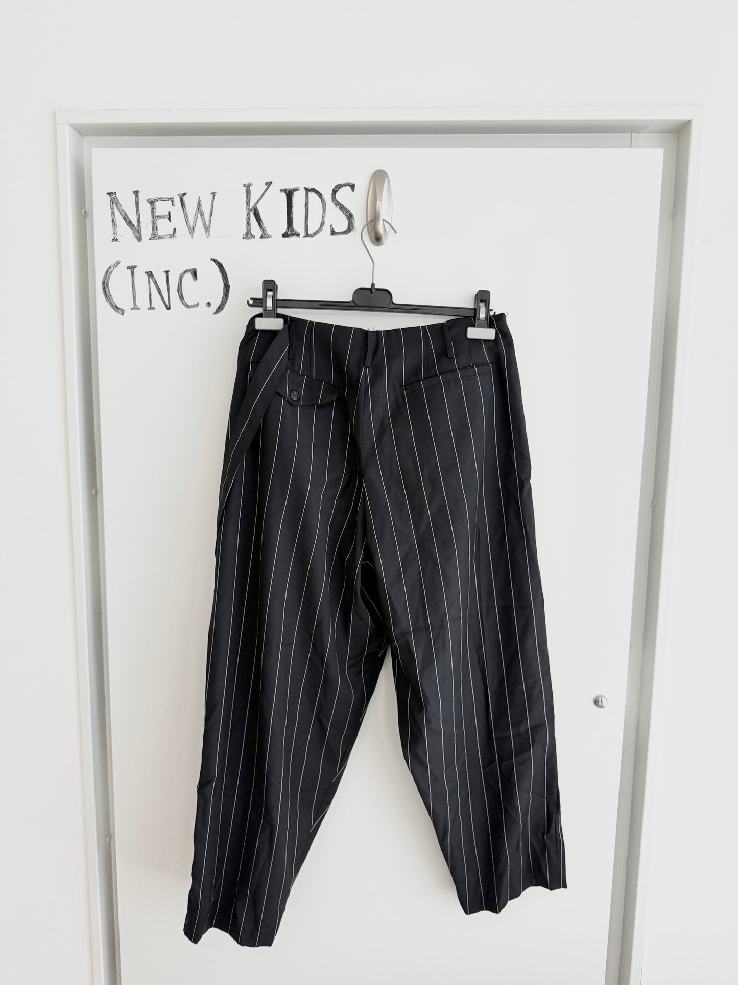 Enfants Riches Deprimes Pinstripe Wool Suspender Pants